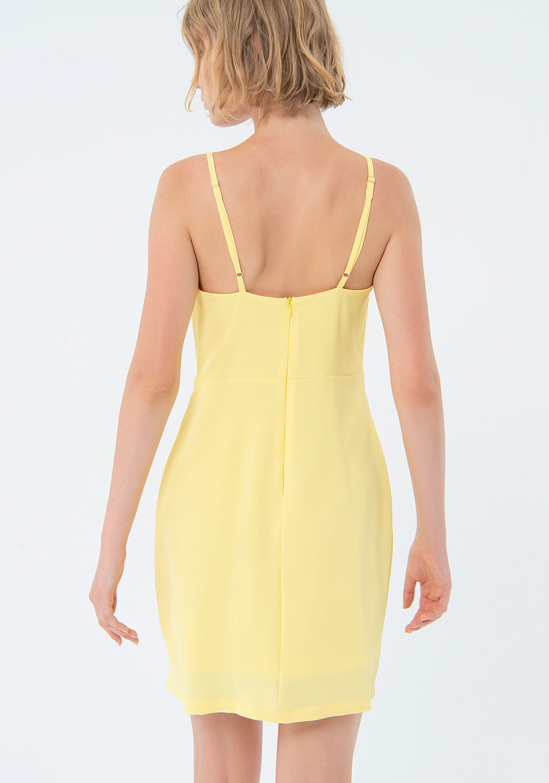 Sleeveless mini dress made in technical fabric Fracomina FS24SD1014W50501-S53-3