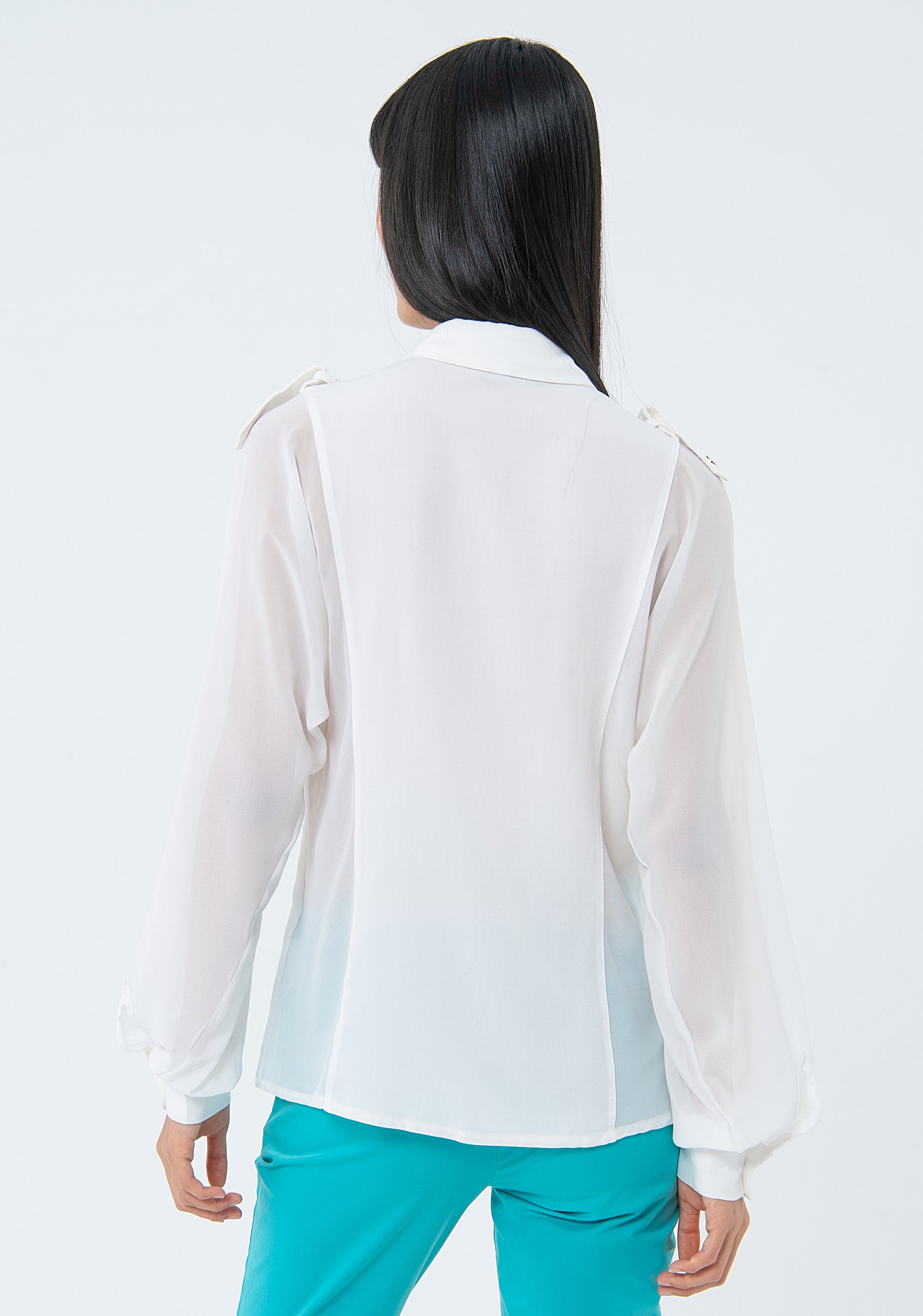 Shirt regular fit with transparent details Fracomina FS24ST6002W56601-472-4