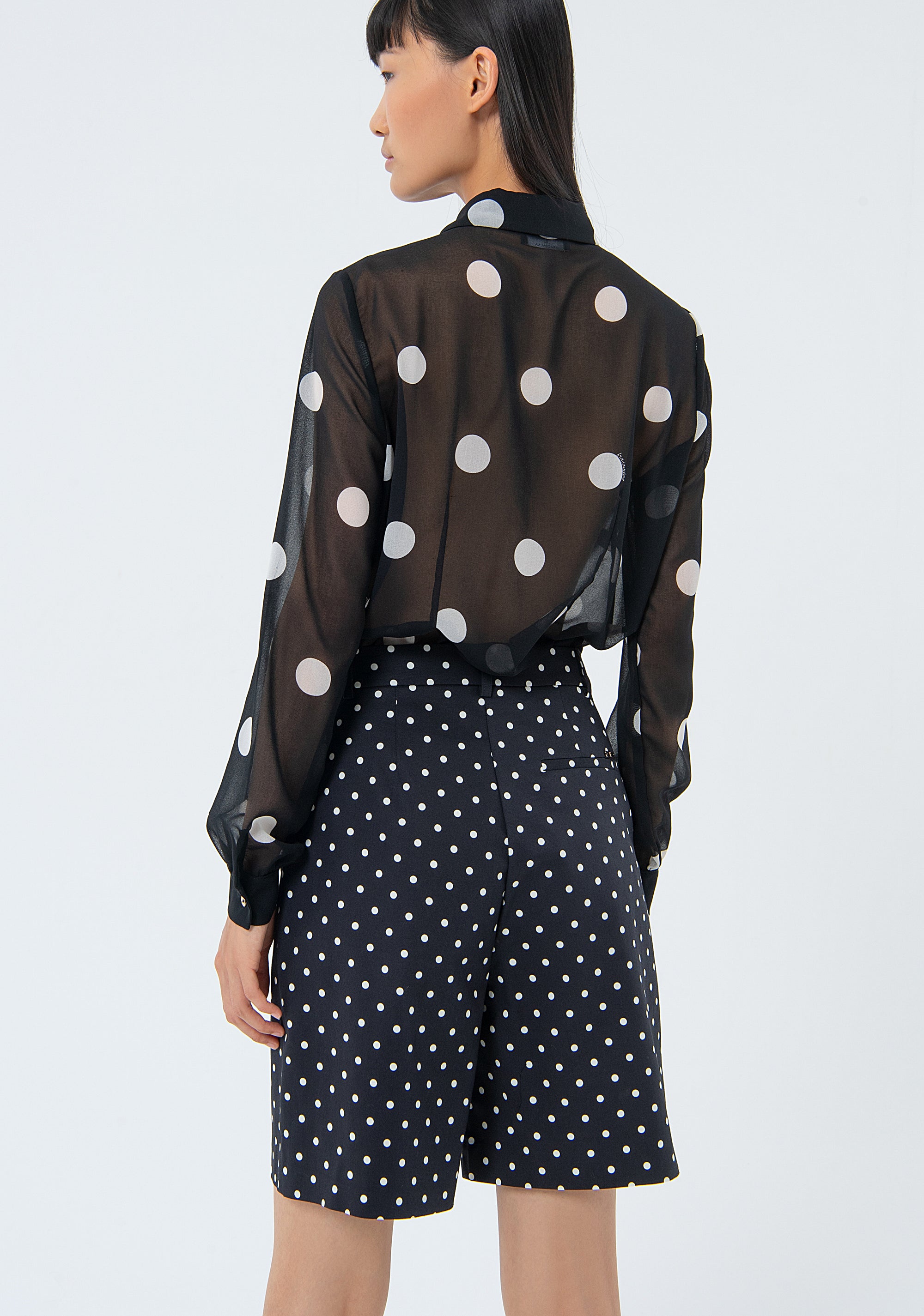 Bermuda regular fit with polka dots pattern Fracomina FS24SV6019W523N4-060-3