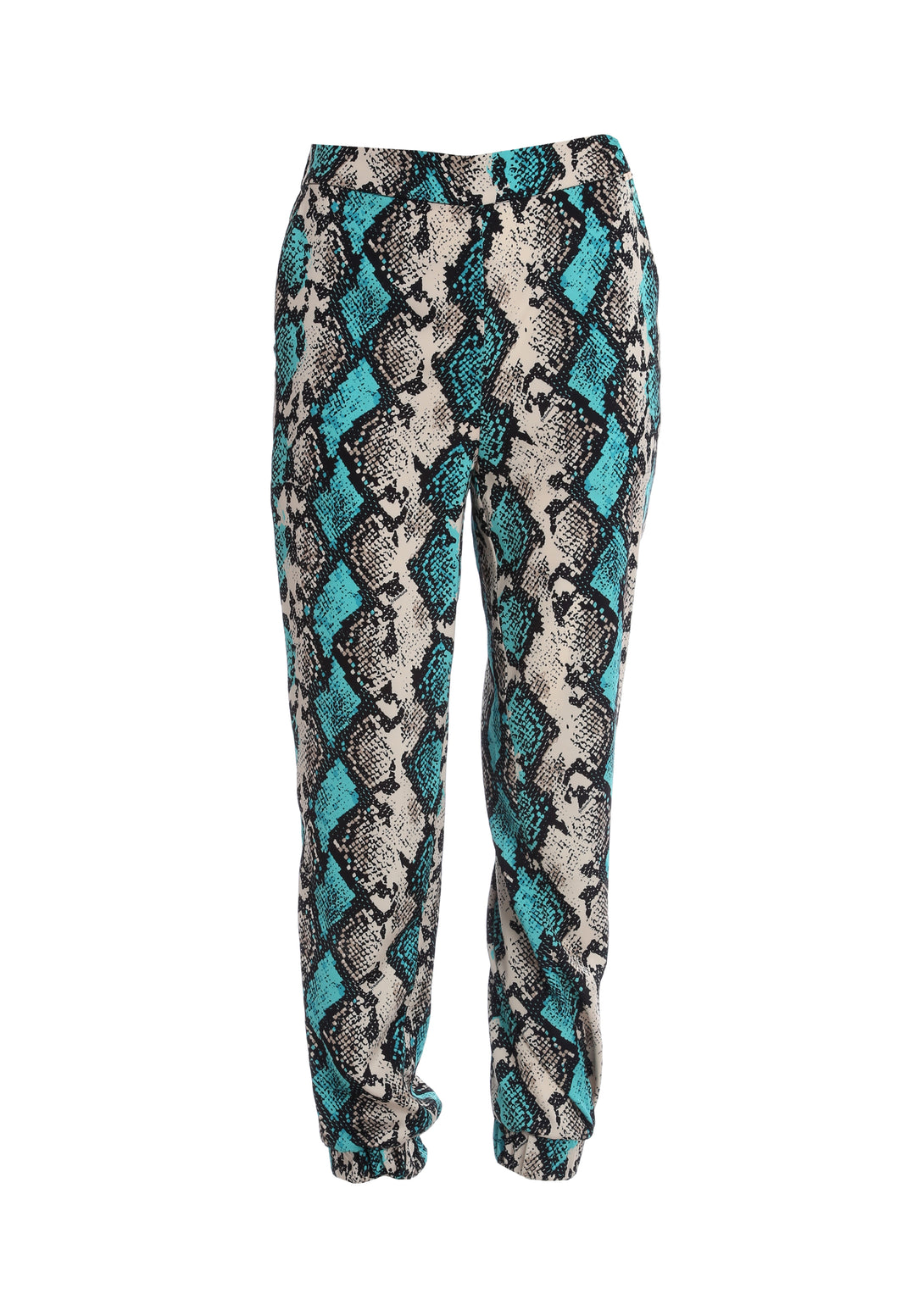 Jogger pant regular fit with animalier pattern