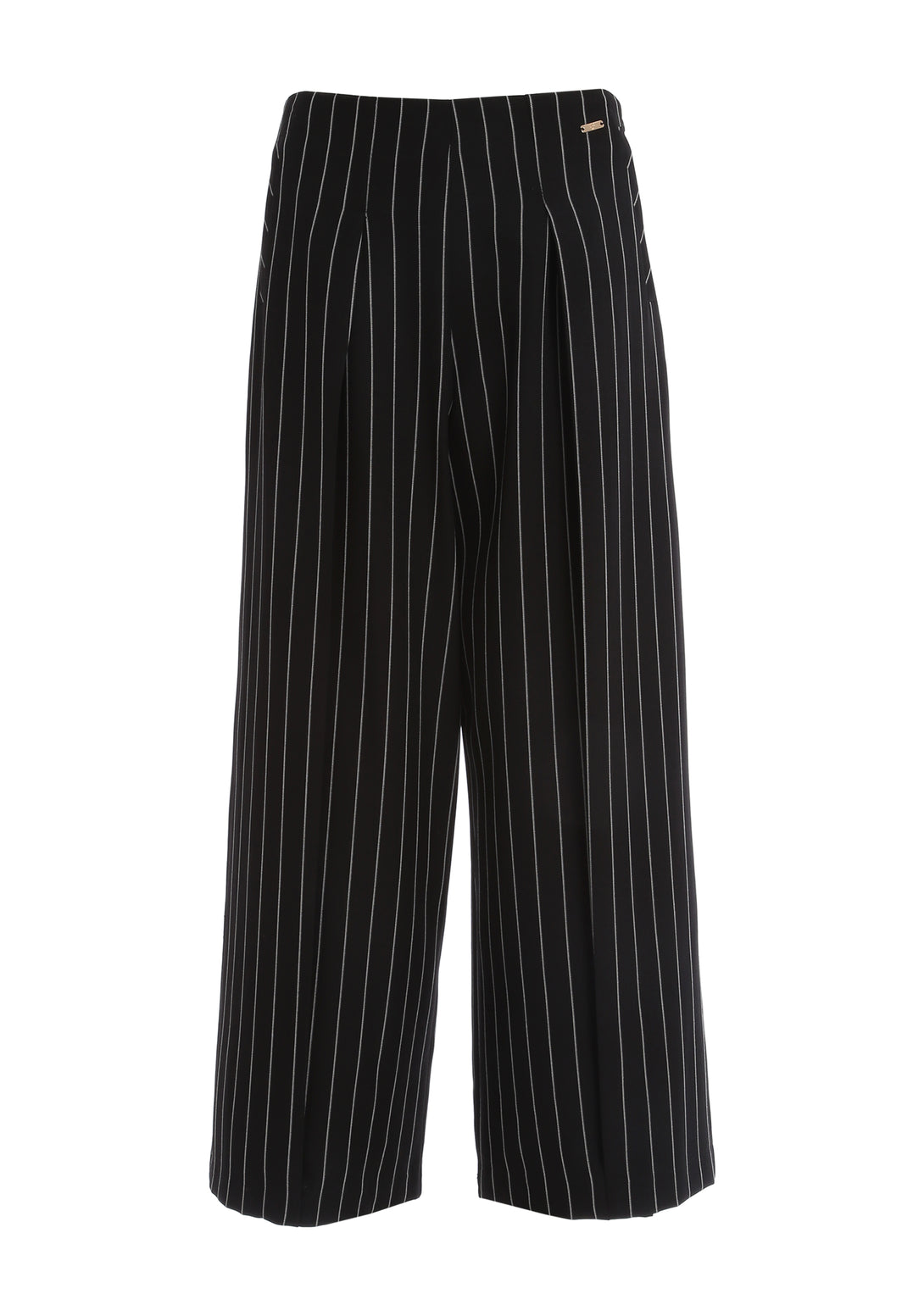 Pinstriped culotte pant cropped Fracomina FS24SV9003W47901-053-1