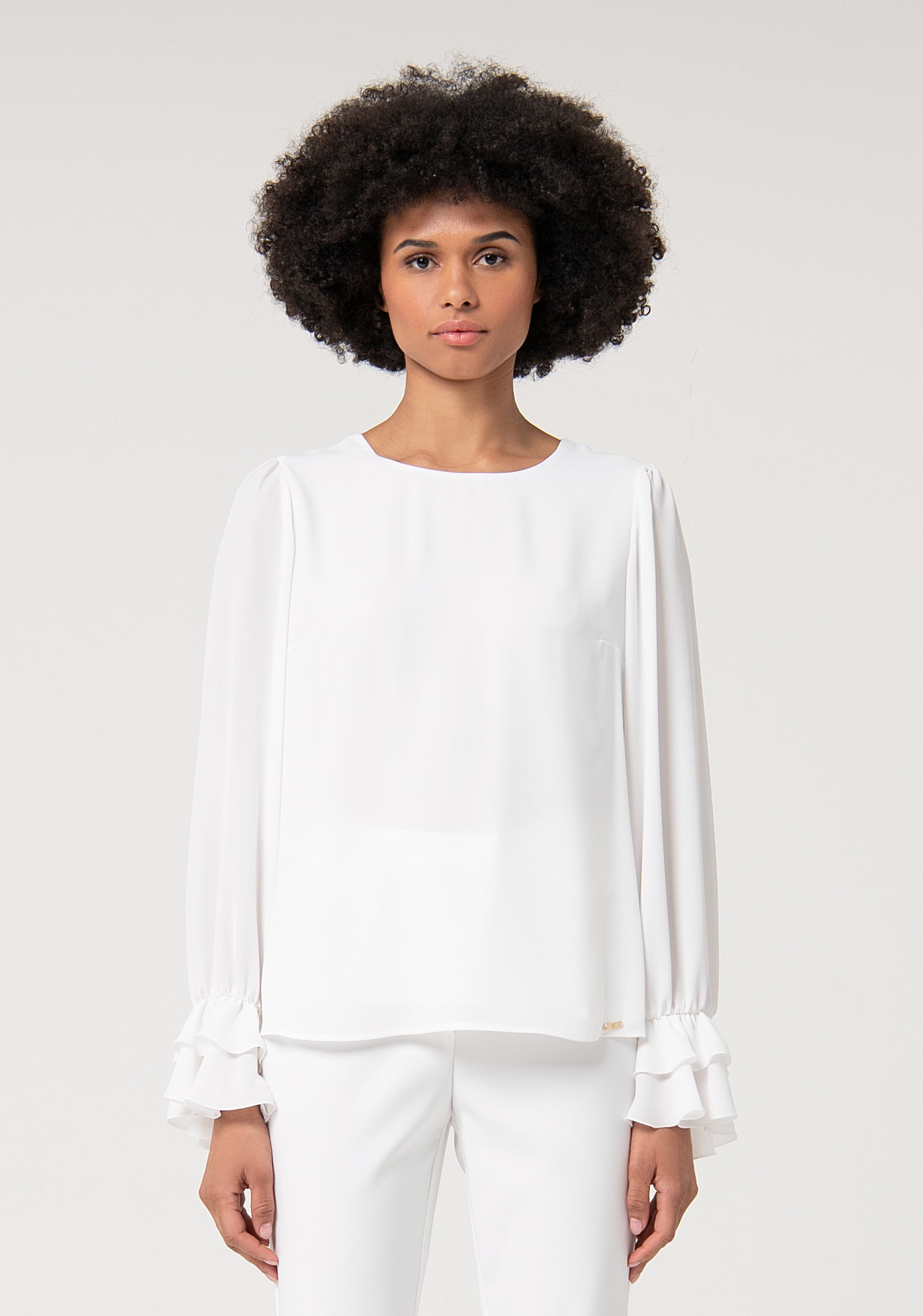 Blouse A-shape made in crepè Fracomina FS24WT1011W41201-278-1