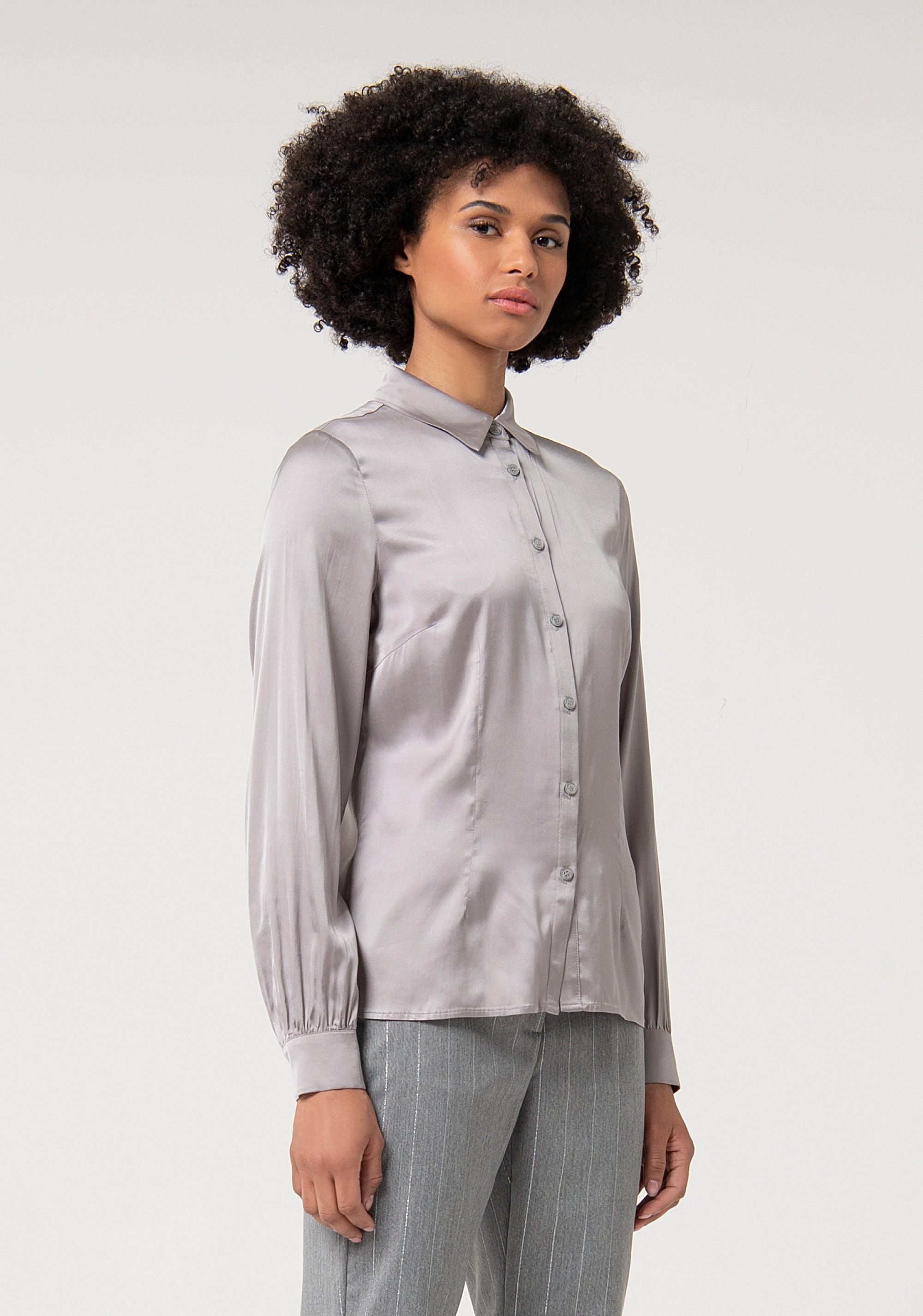 Shirt regular fit made in satin Fracomina FS24WT6005W71301-156-3