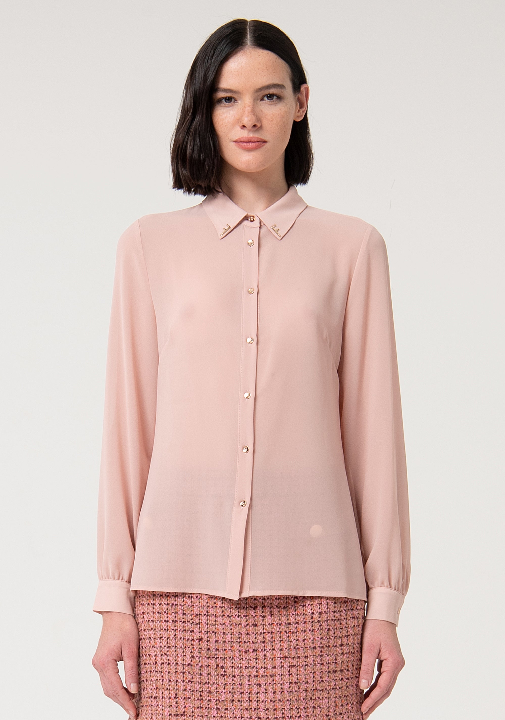 Shirt regular fit made in georgette Fracomina FS24WT6006W41201-L57-1