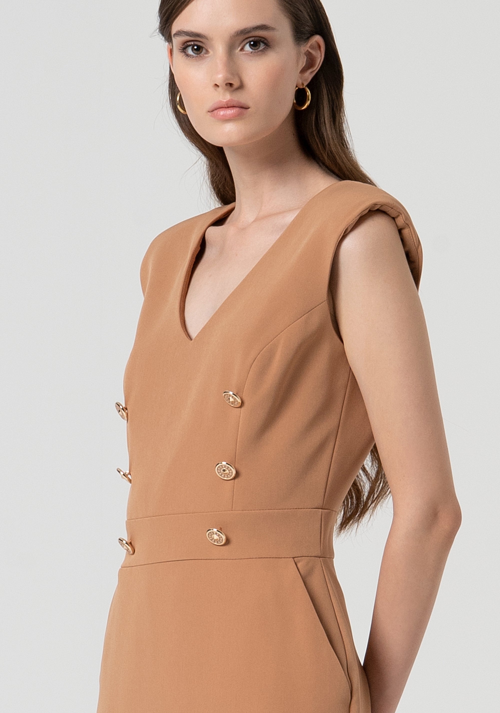Sheath dress slim fit middle length Fracomina FS25SD1005W42901-E11-2