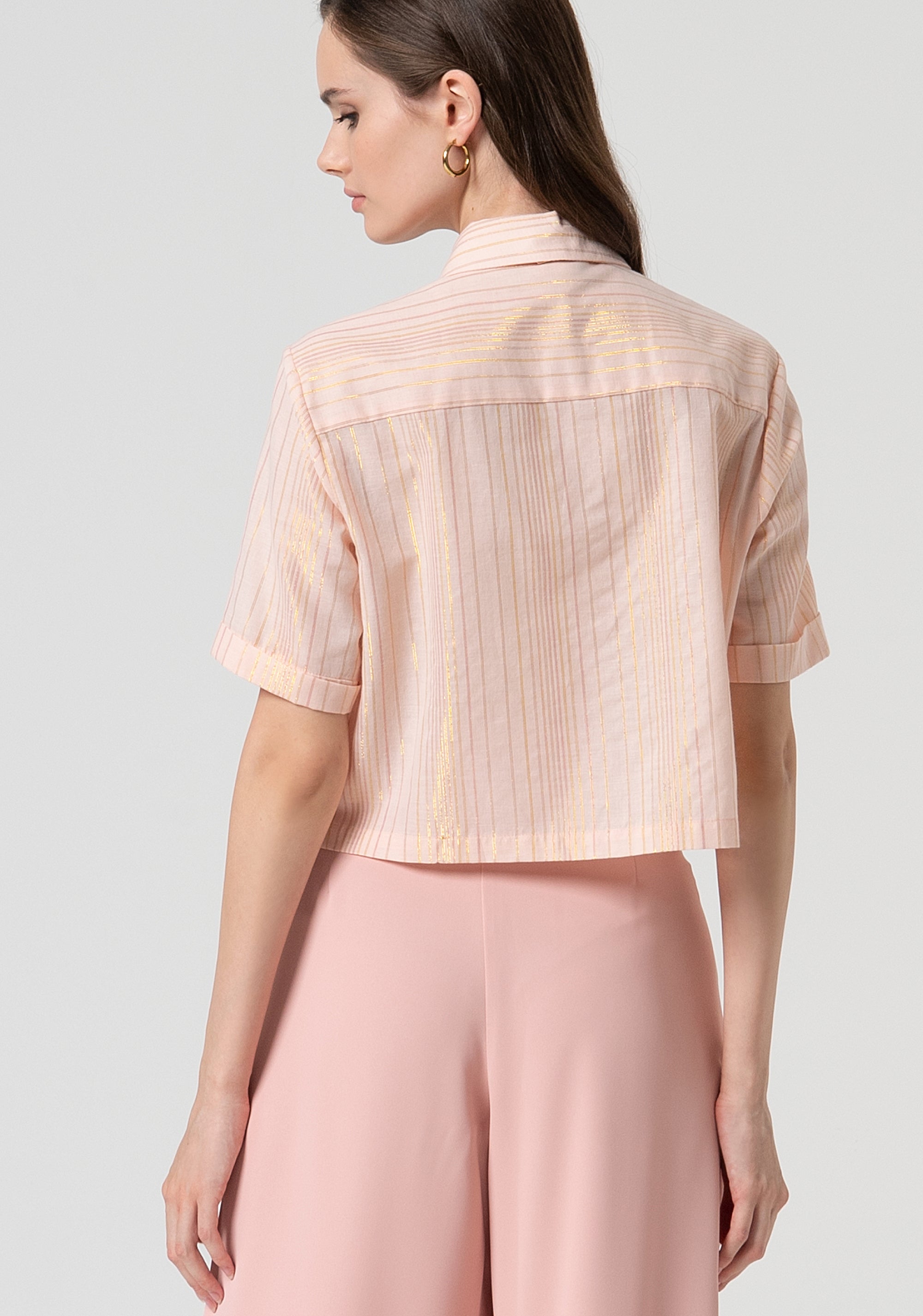 Shirt cropped with stripes Fracomina FS25ST6004W78601-226-4