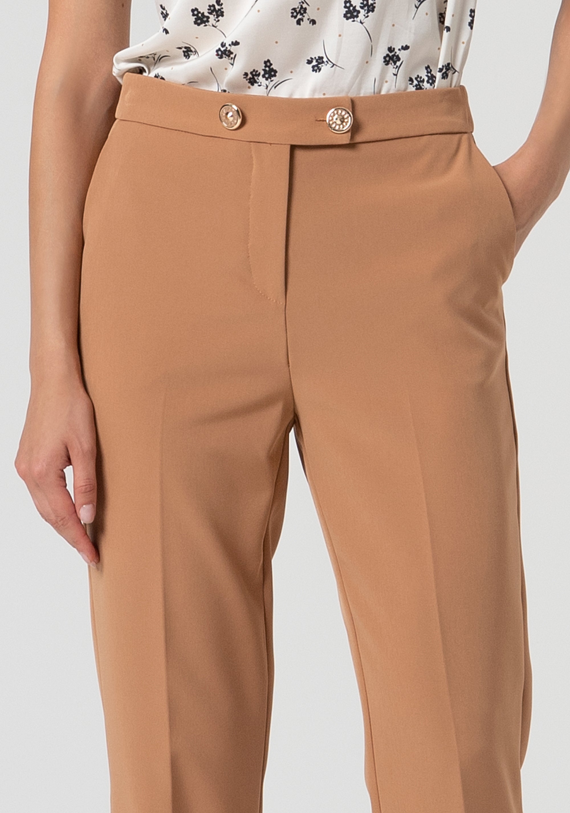 Pant straight leg with regular waist Fracomina FS25SV2002W42901-E11-2