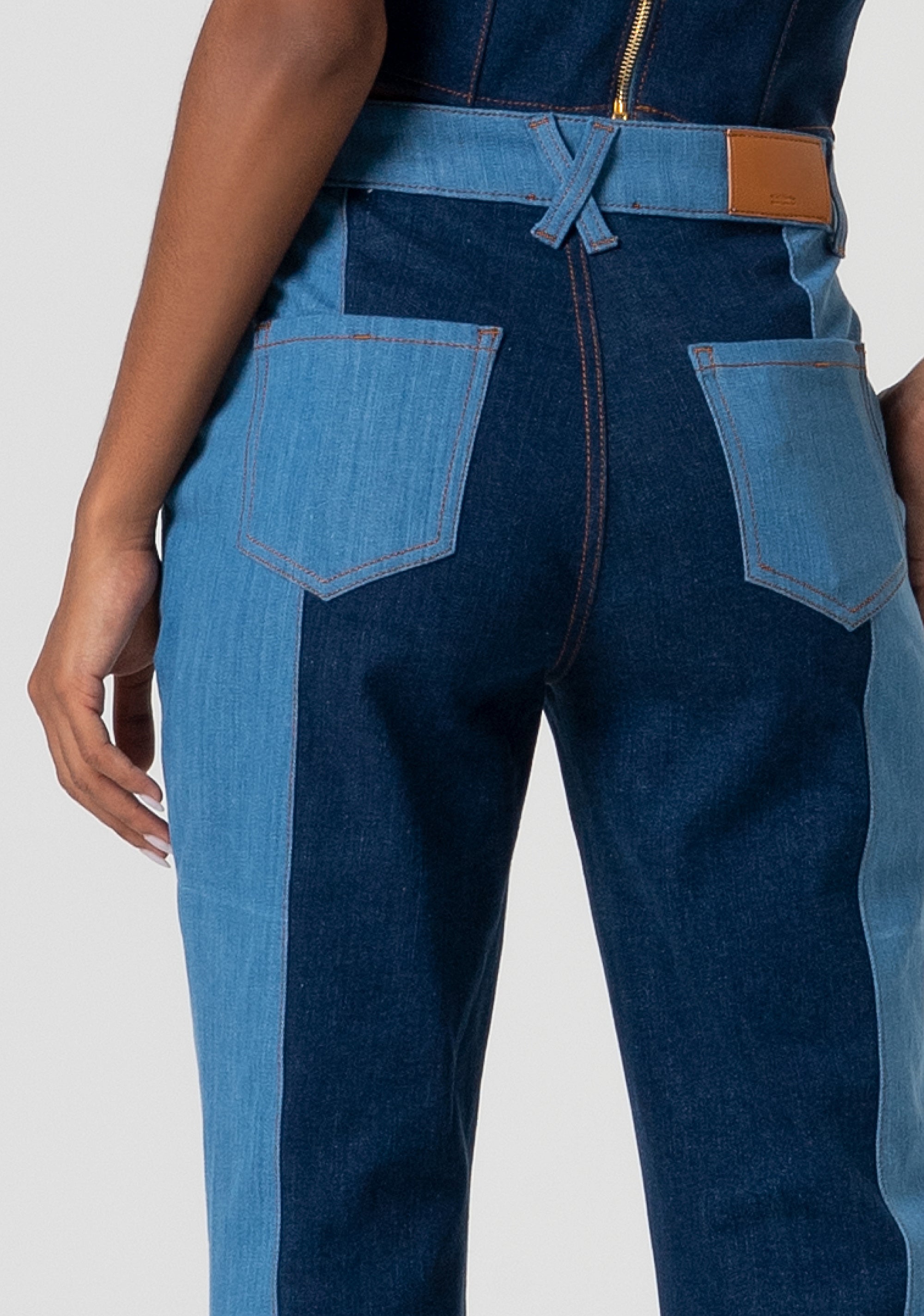 Bootcut pant made in denim Fracomina FS25SVA003D45001-T38-2