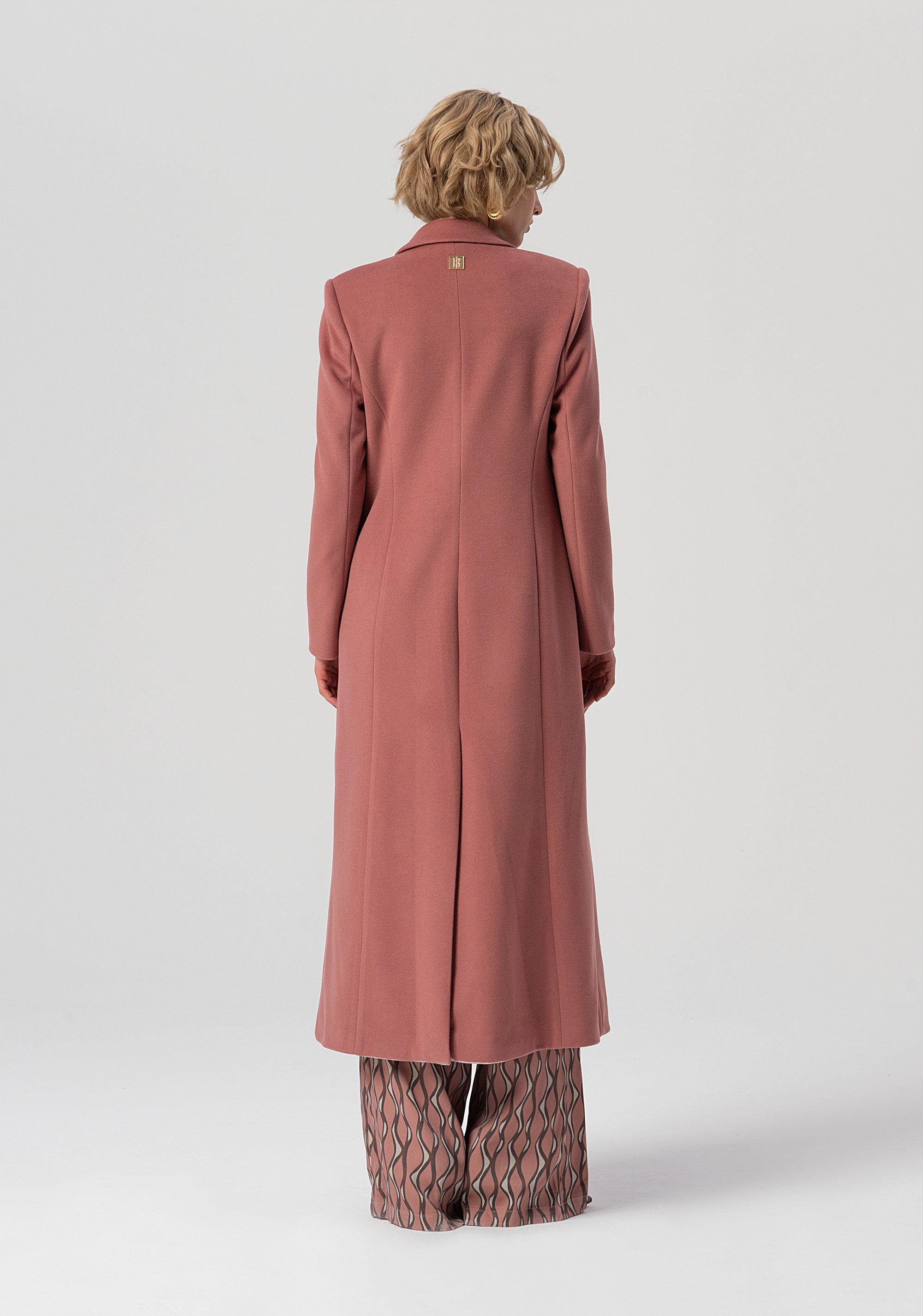 Long coat slim fit single breasted Fracomina FS25WC1008W48601-238-3