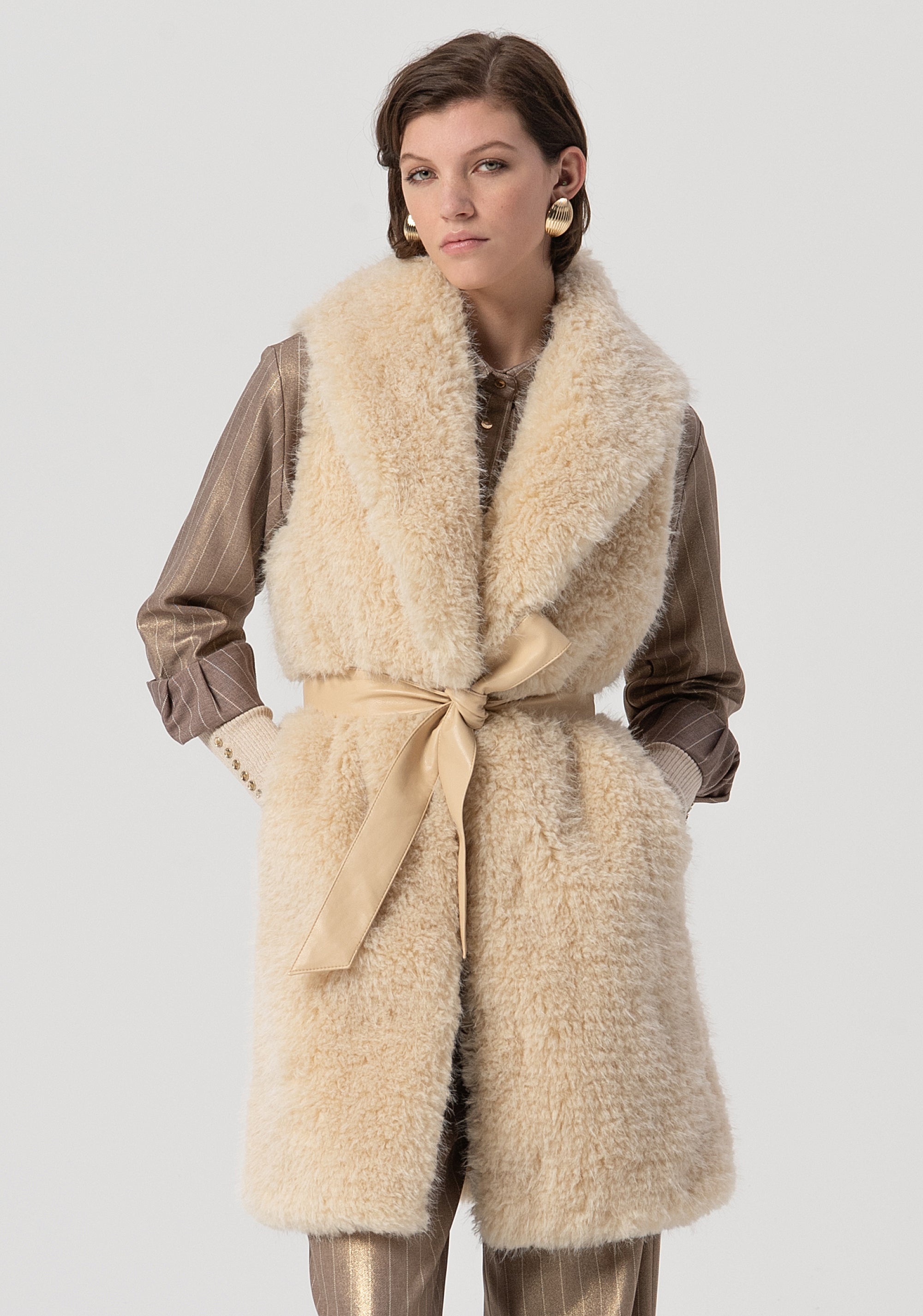 Long gilet regular fit Fracomina FS25WC4002O44501-050-1
