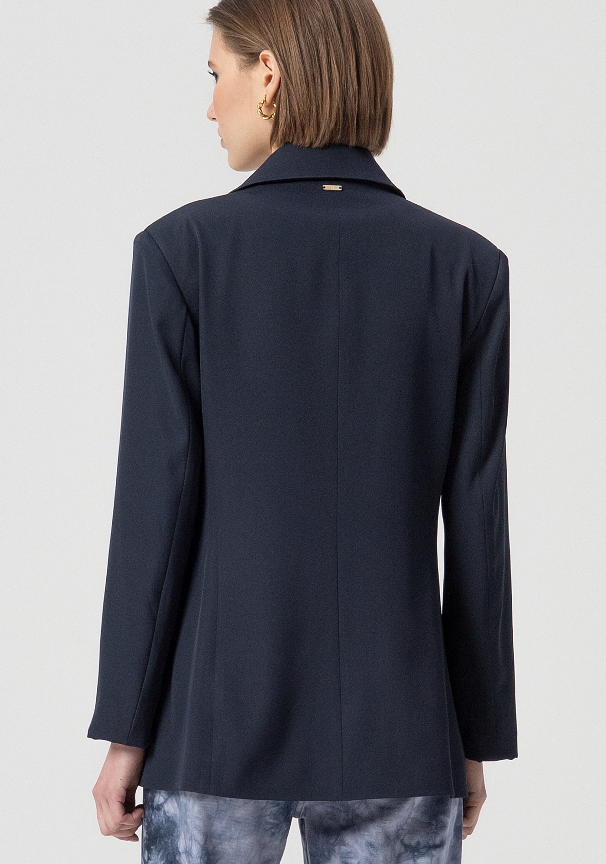 Long blazer jacket regular fit single breasted Fracomina FS25WJ3001W47601-064-3