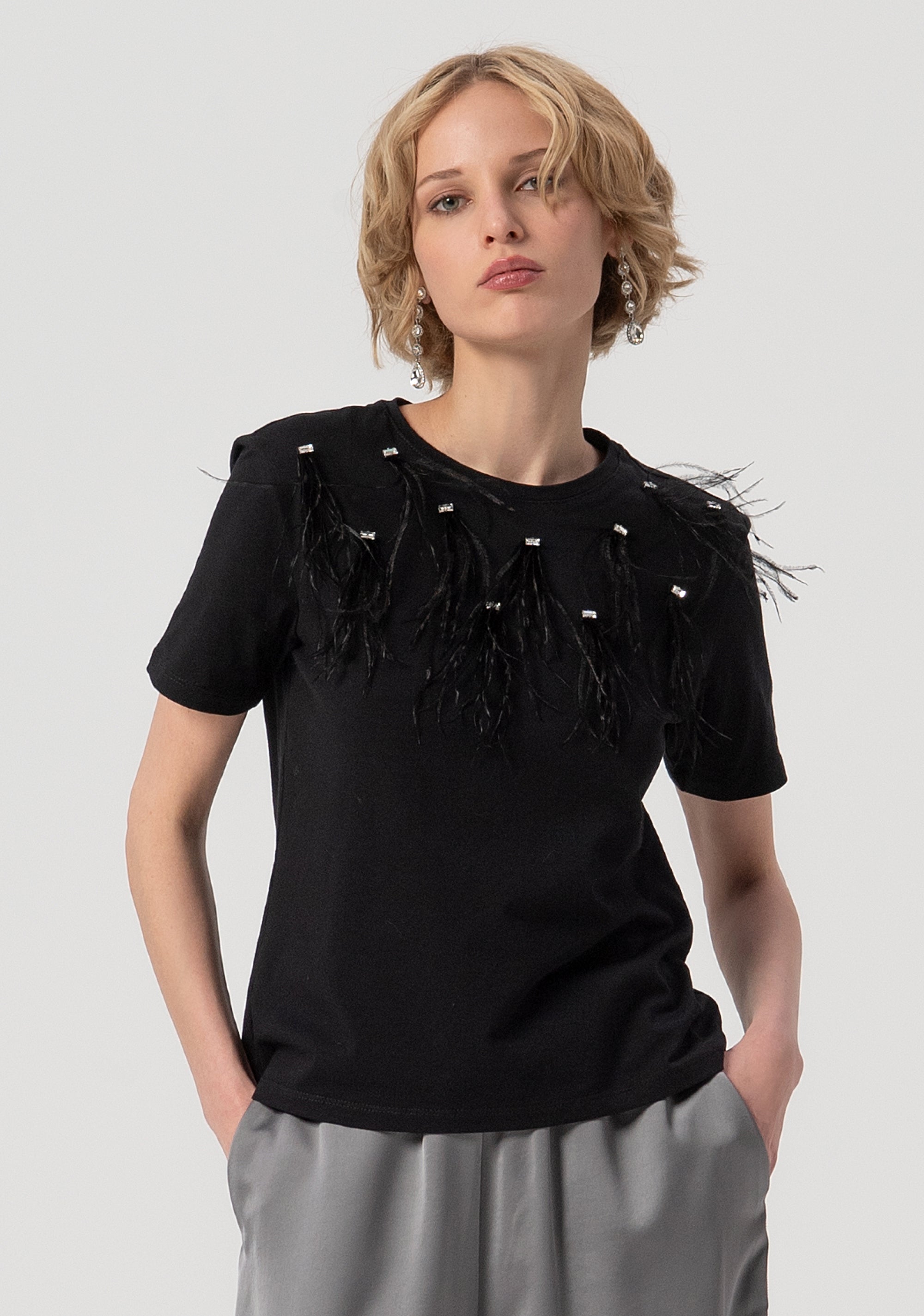 T-shirt regular fit made in stretch jersey Fracomina FS25WT3001J401Y6-053-1