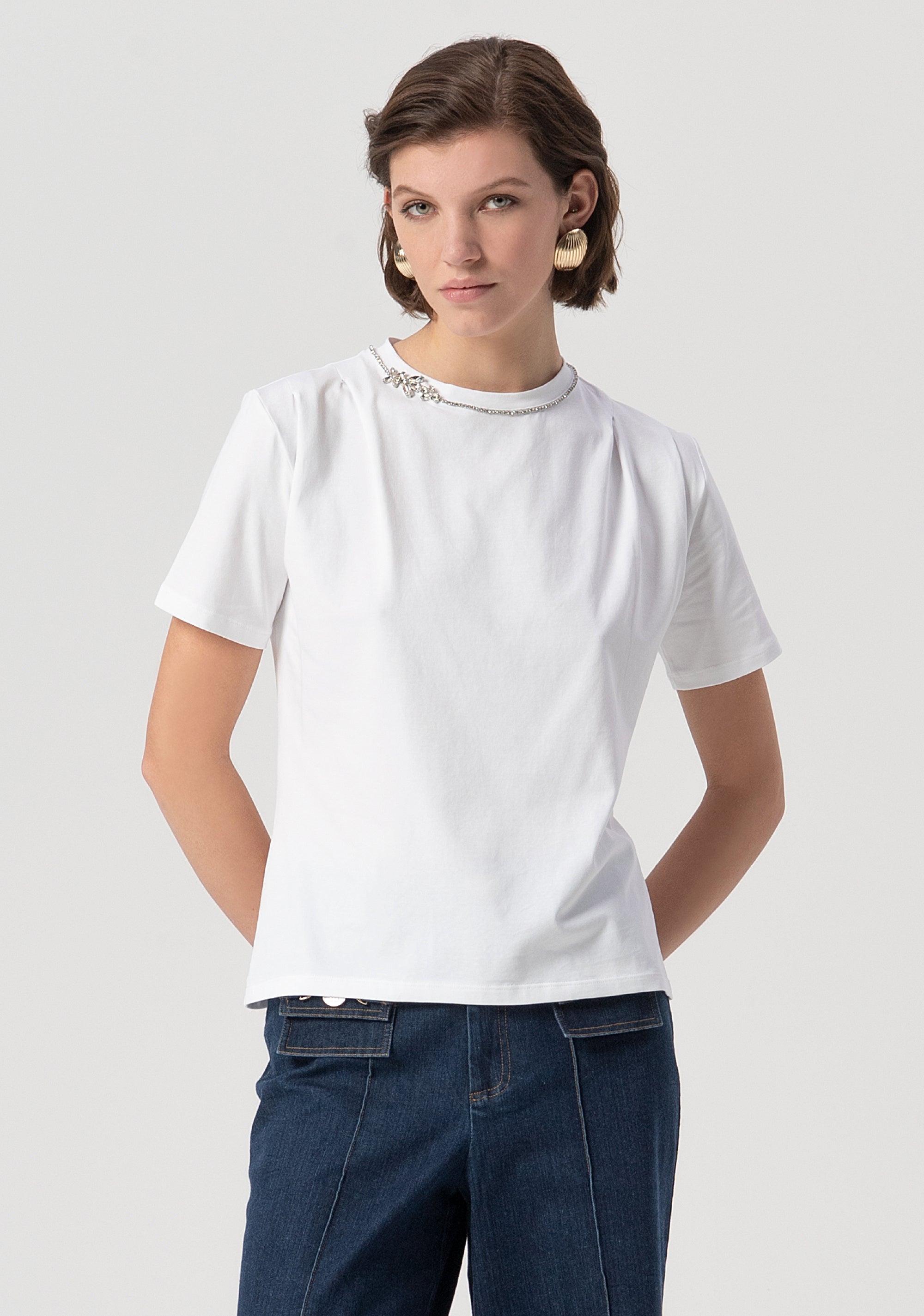 T-shirt regular fit made in stretch jersey Fracomina FS25WT3002J40101-278-1