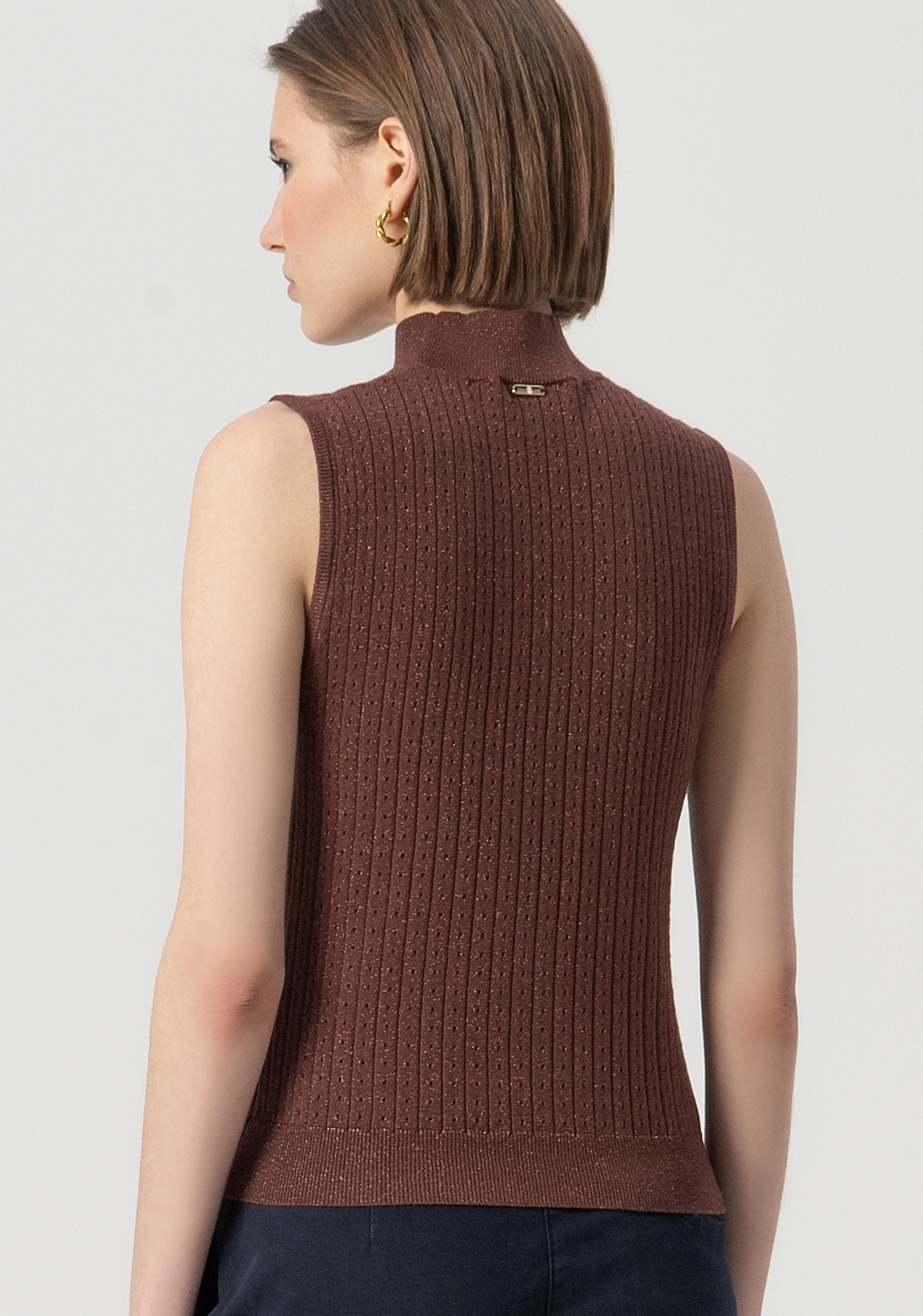 Knitted tank top Fracomina FS25WT4006K501Q7-639-3