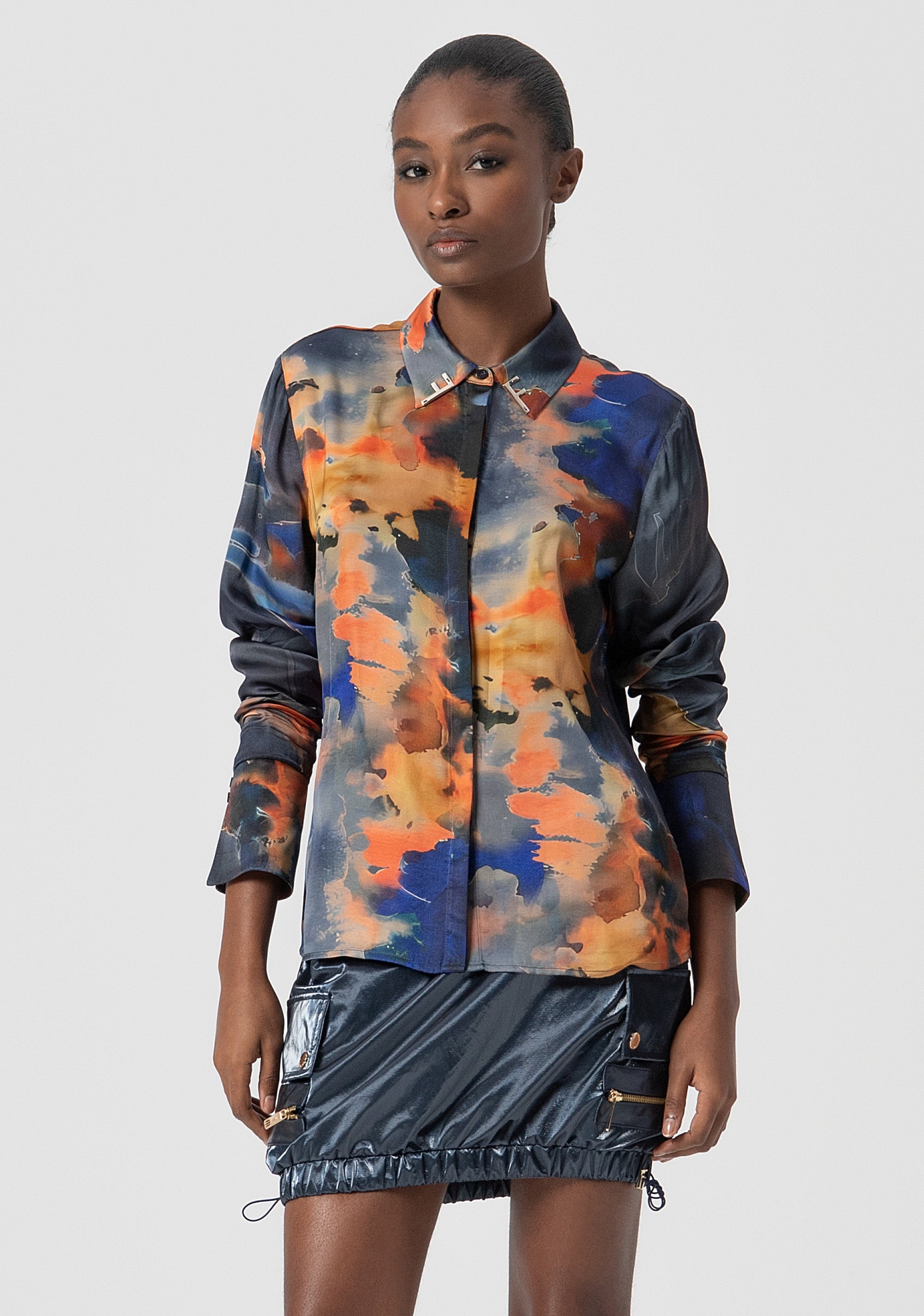 Shirt regular fit with conceptual pattern Fracomina FS25WT6010W651K5-210-1