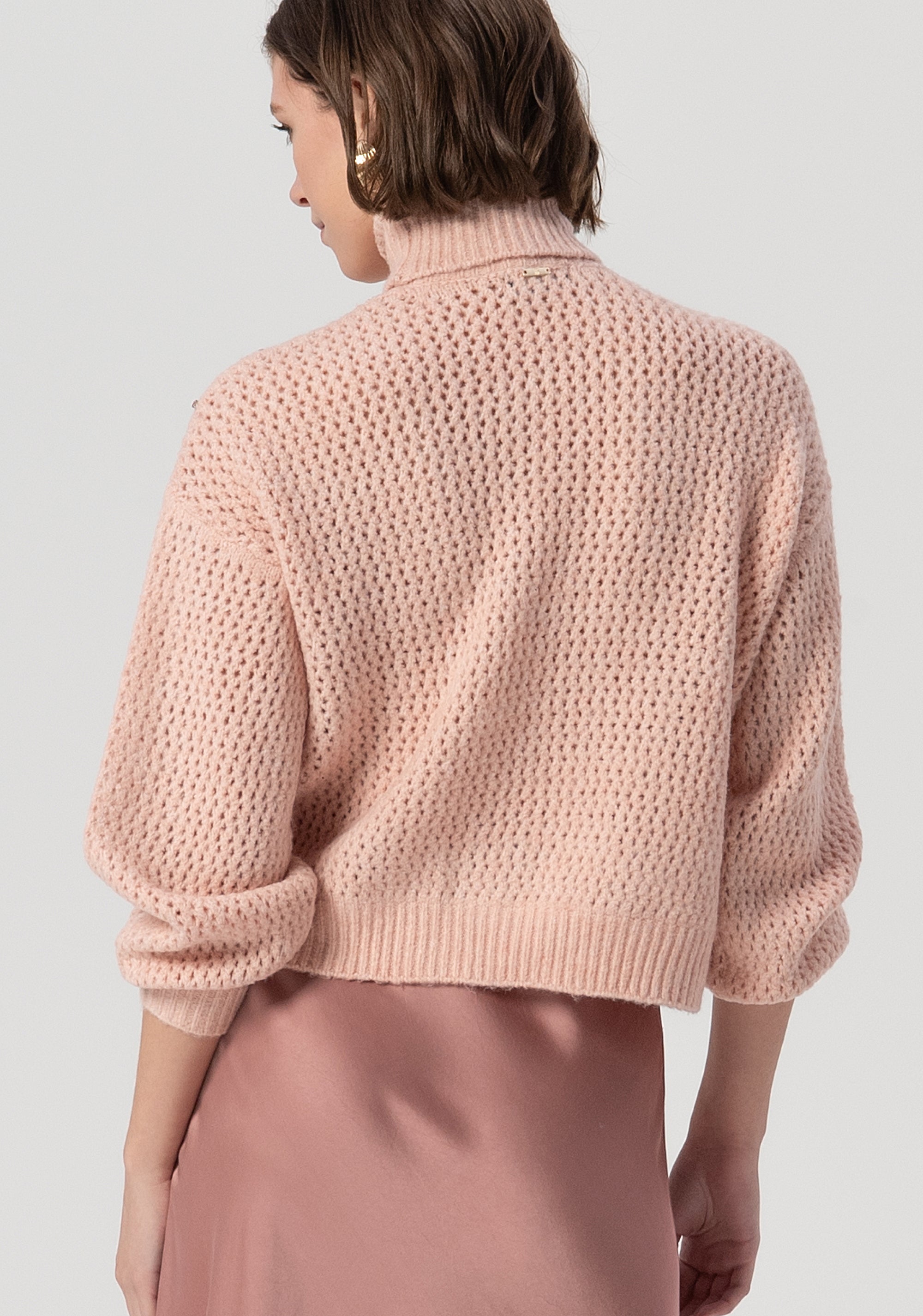 Knitwear over fit with overlock Fracomina FS25WT7009K45701-444-3