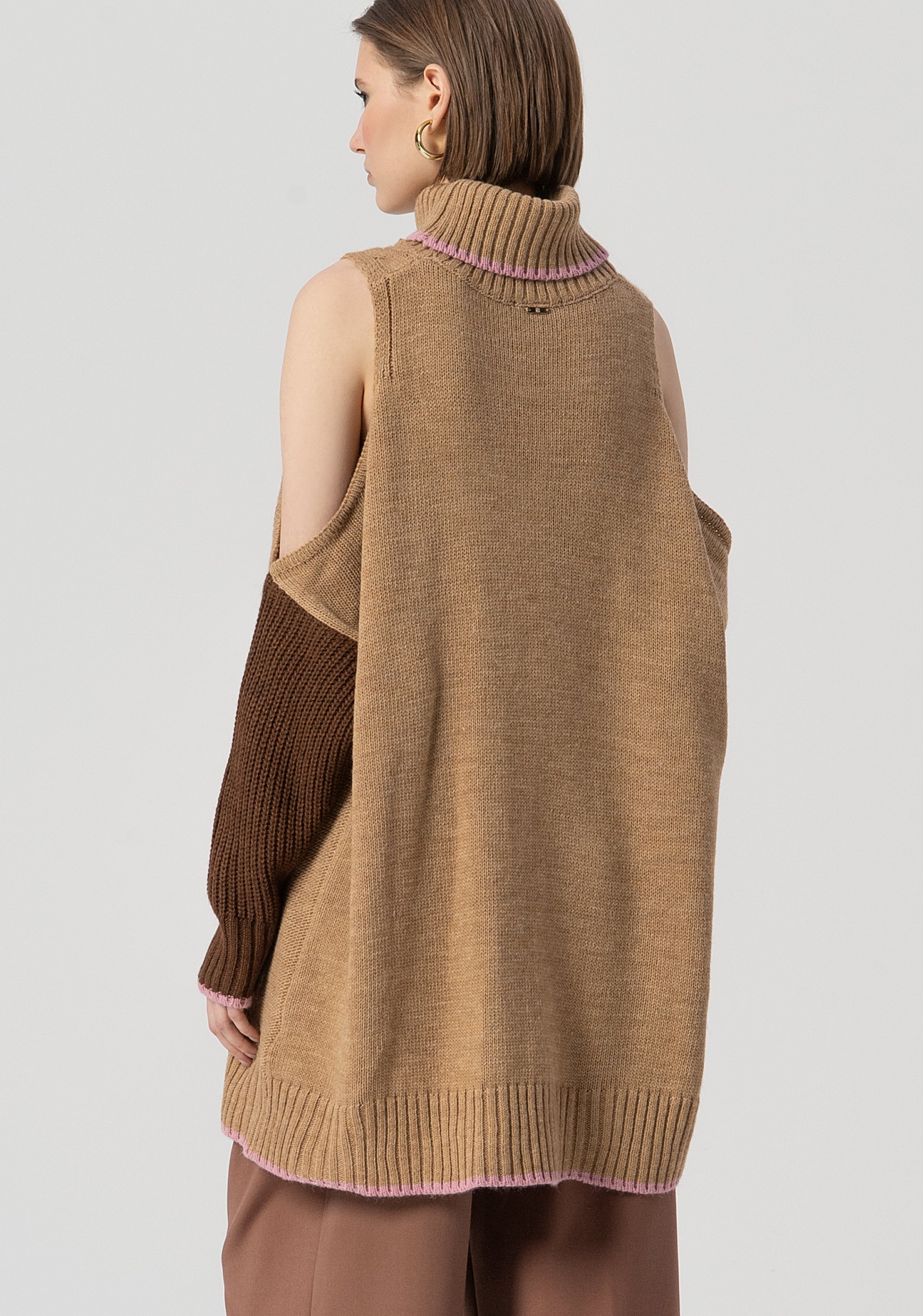 Knitwear over fit with wool and alpaca Fracomina FS25WT7028K53501-210-3