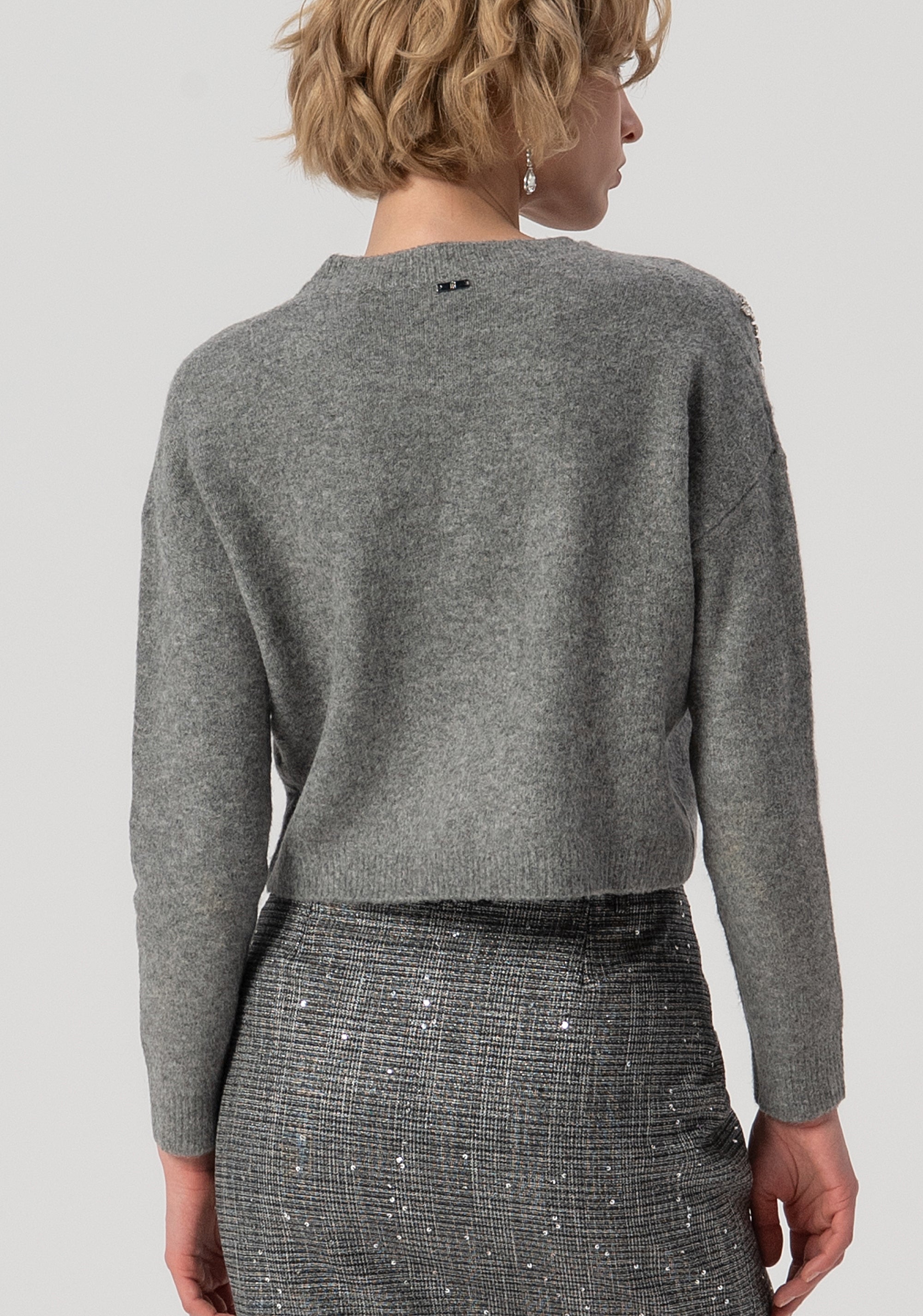 Cardigan regular fit with shiny stones Fracomina FS25WT8002K560R9-156-3