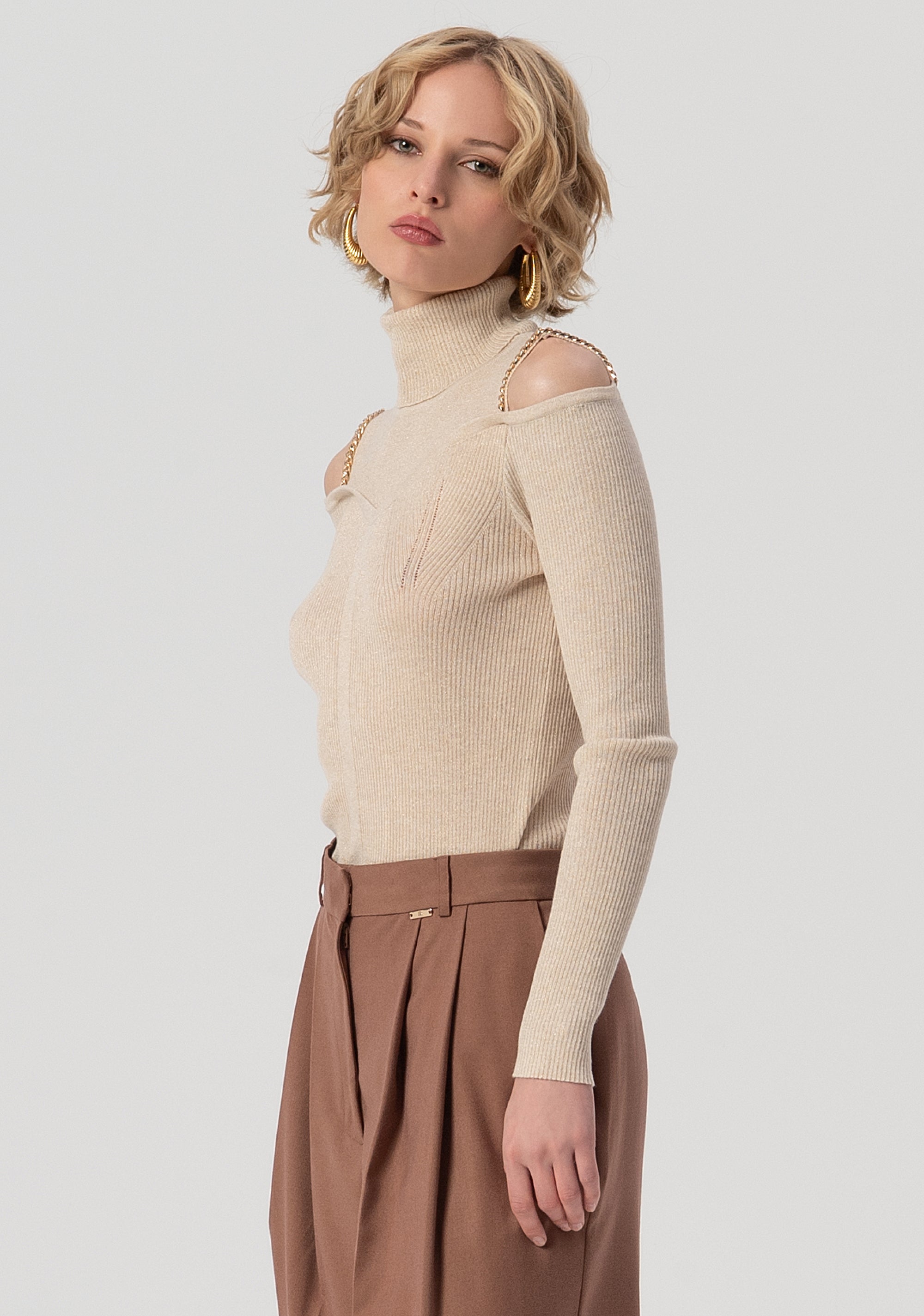 Palazzo pant flared Fracomina FS25WV3016W66101-091-3
