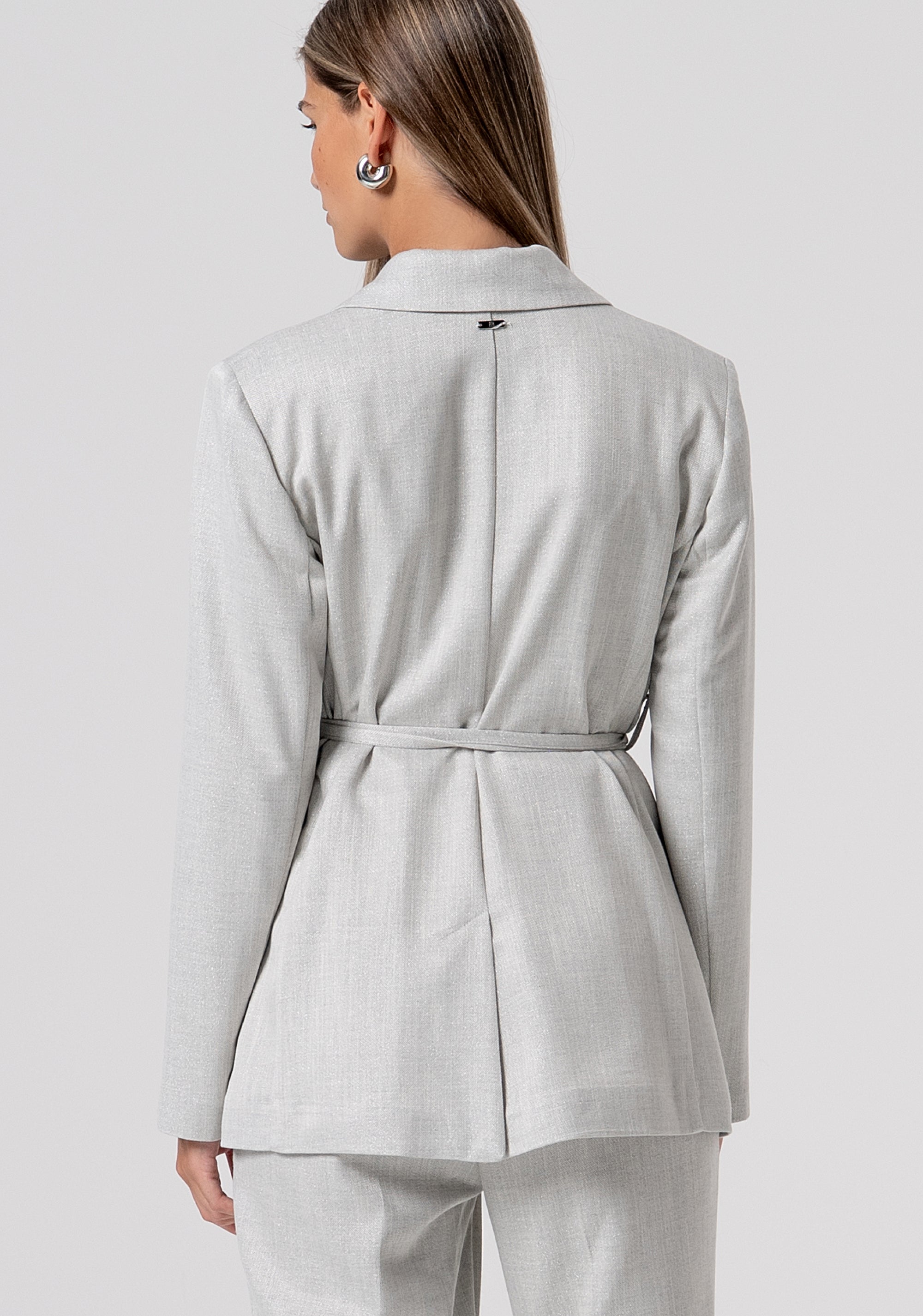 Long blazer jacket regular fit single breasted Fracomina FS26SJ3003W84501-179-3