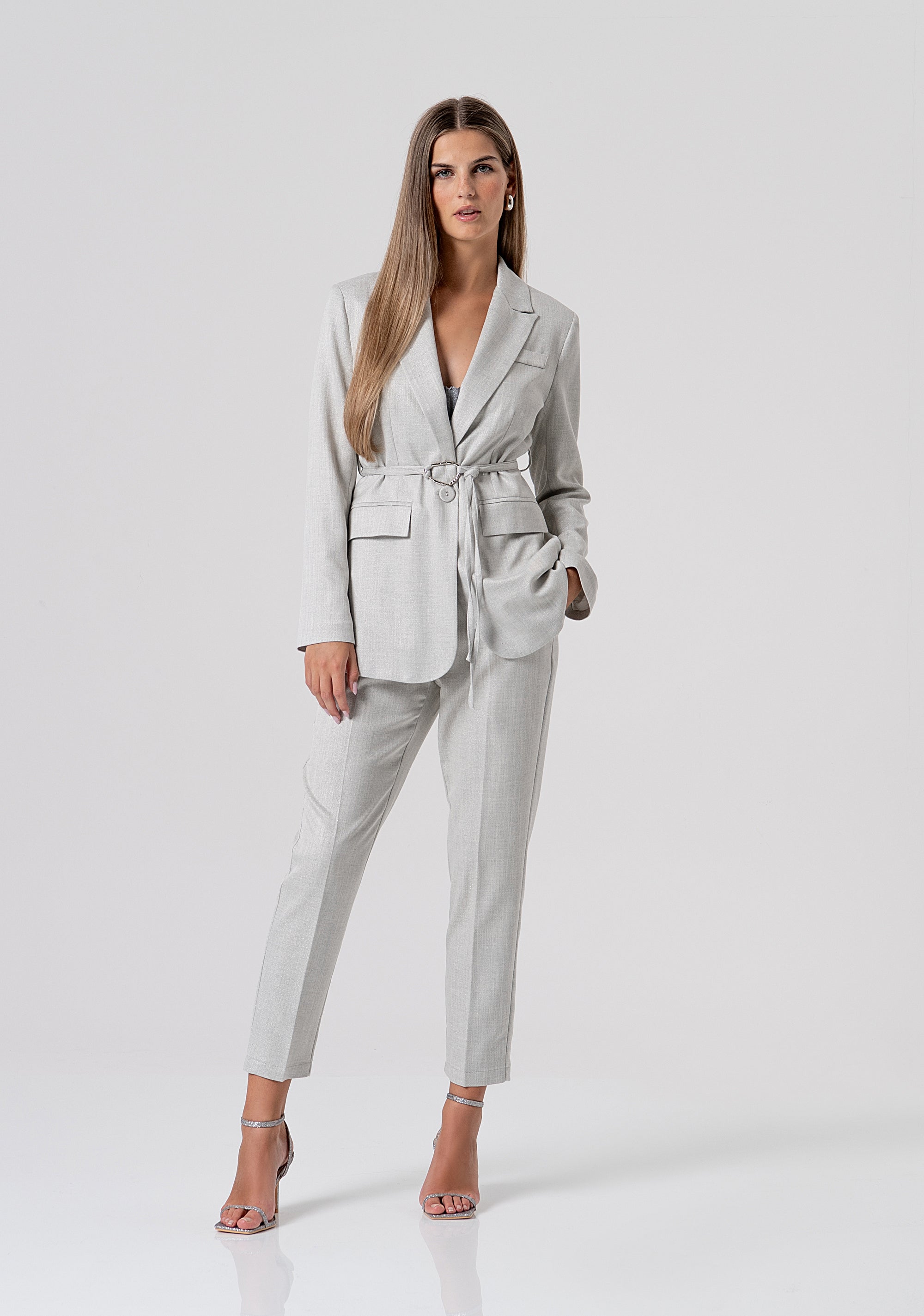 Long blazer jacket regular fit single breasted Fracomina FS26SJ3003W84501-179-4