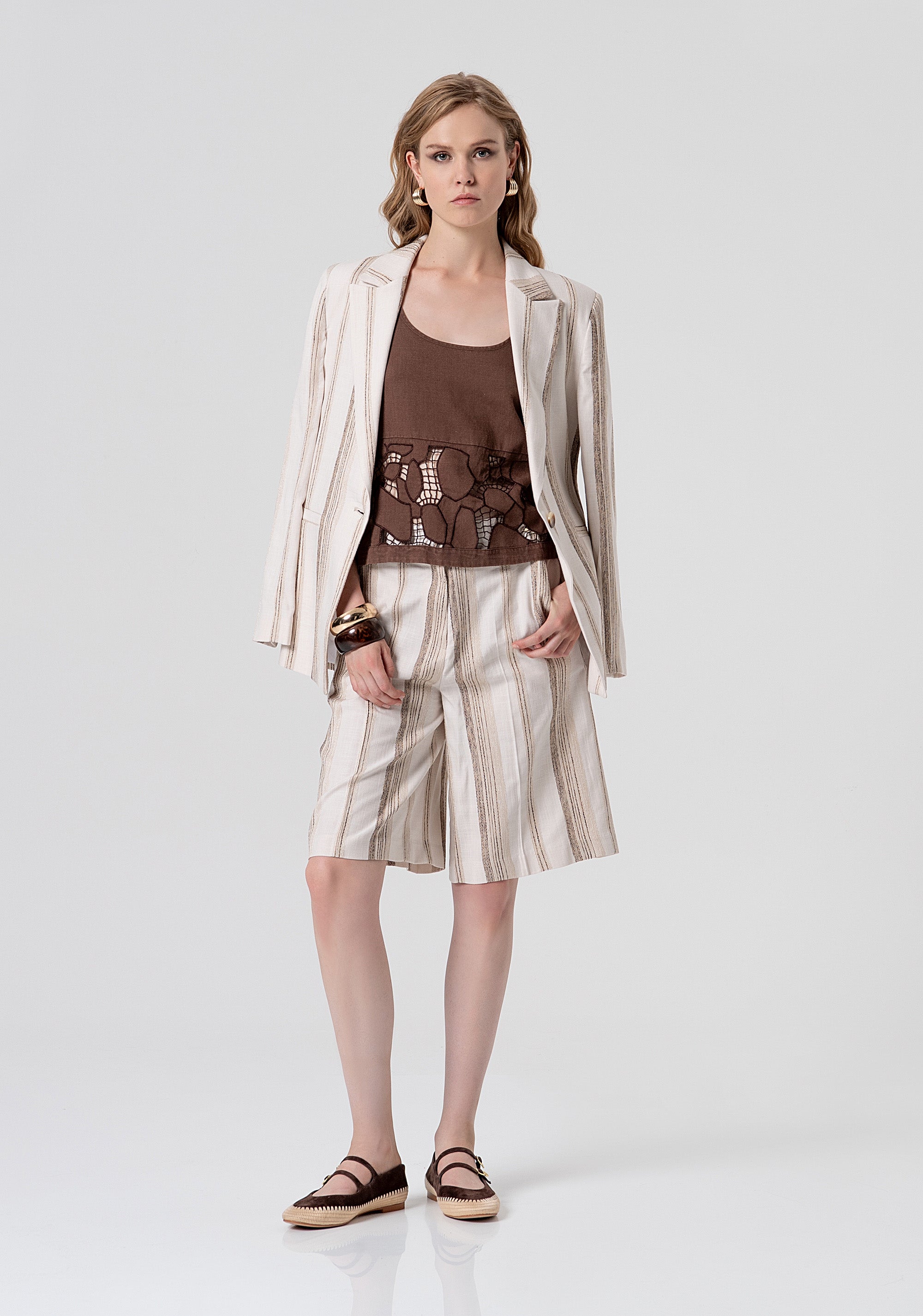 Tank top with embroideries Fracomina FS26ST2001W826E5-091-4