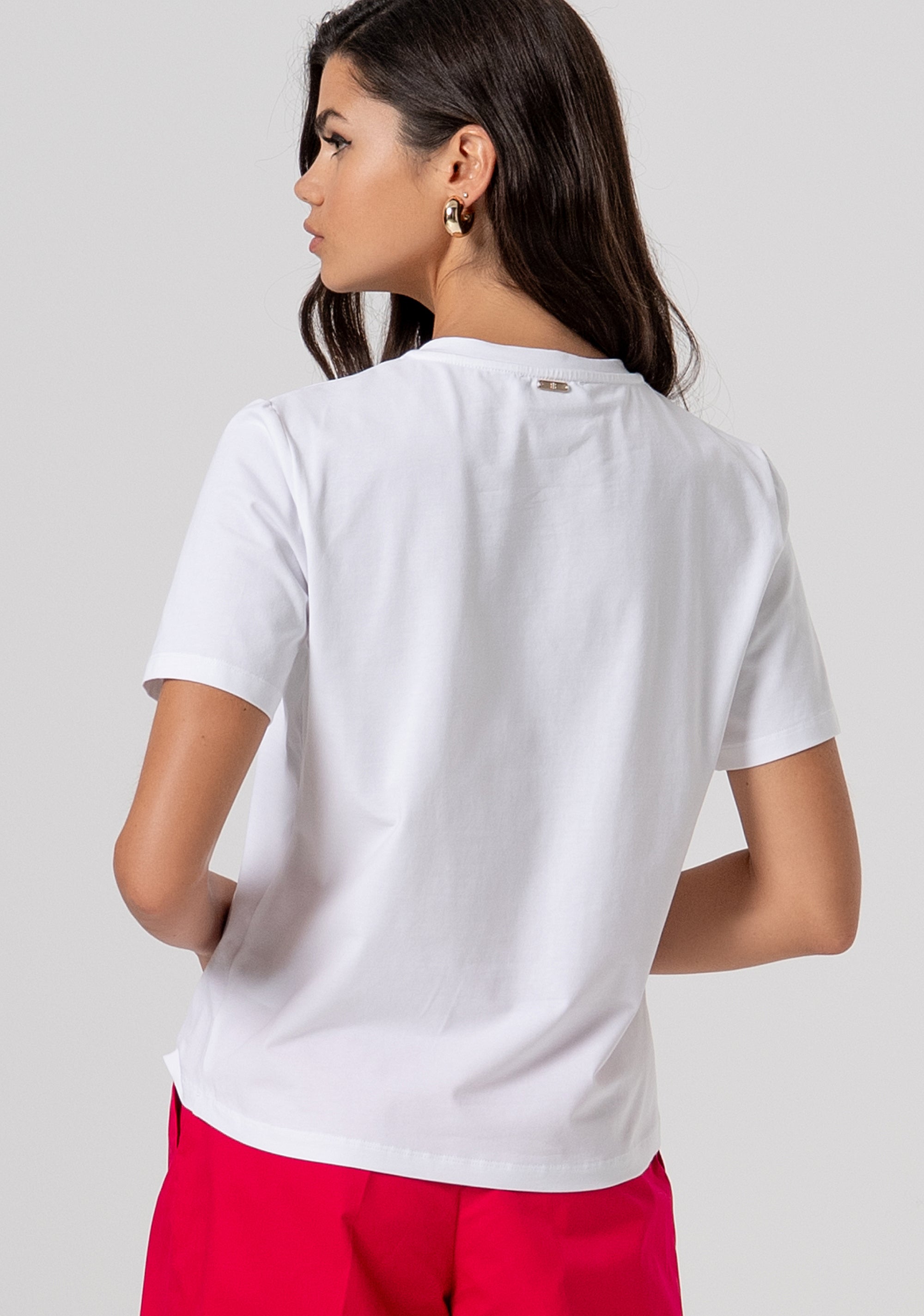 T-shirt regular fit with embroideries Fracomina FS26ST3001J401E5-278-3