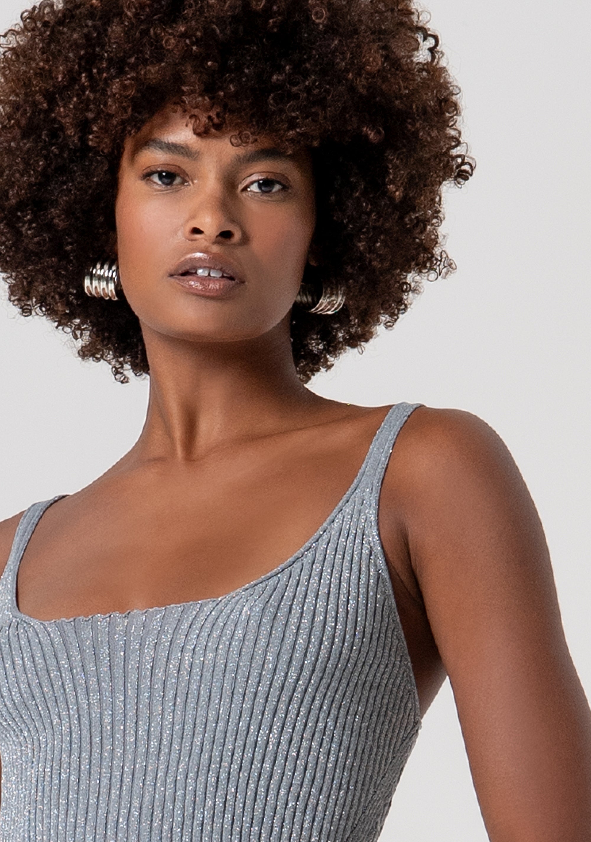 Knitted tank top with lurex Fracomina FS26ST4002K564Q7-156-2