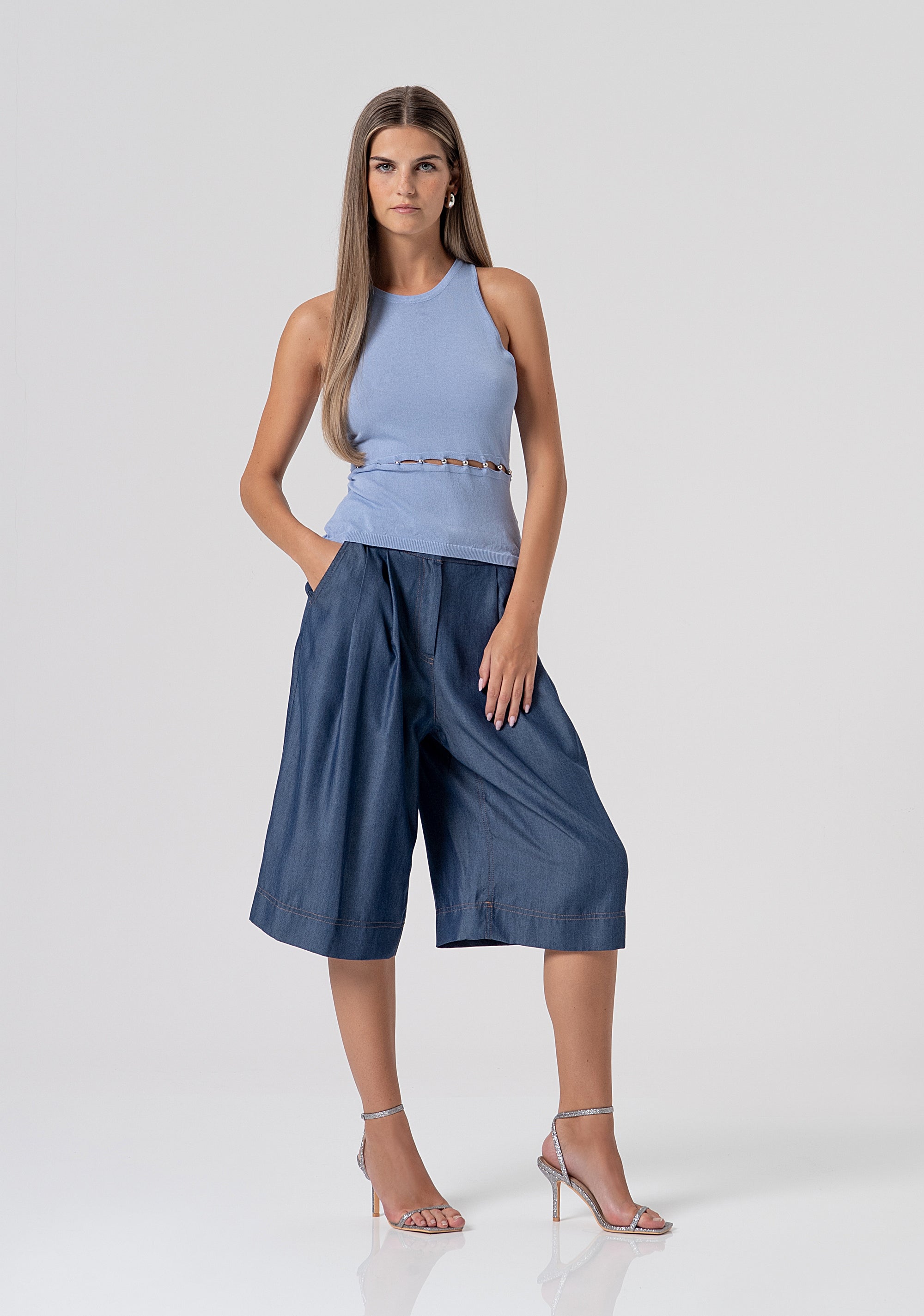 Knitted tank top slim fit Fracomina FS26ST4003K41601-252-3