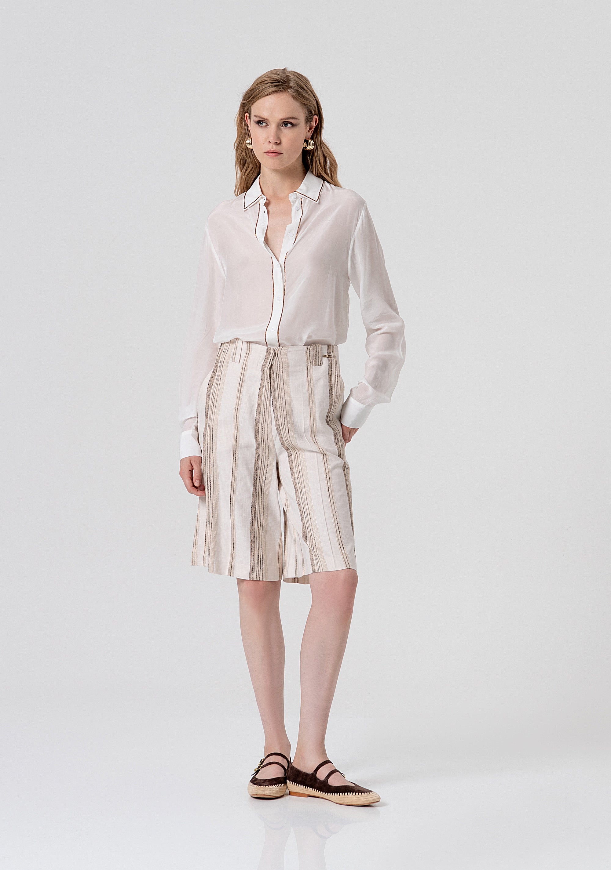 Shirt regular fit made in viscose with strasses Fracomina FS26ST6003W42201-278-4