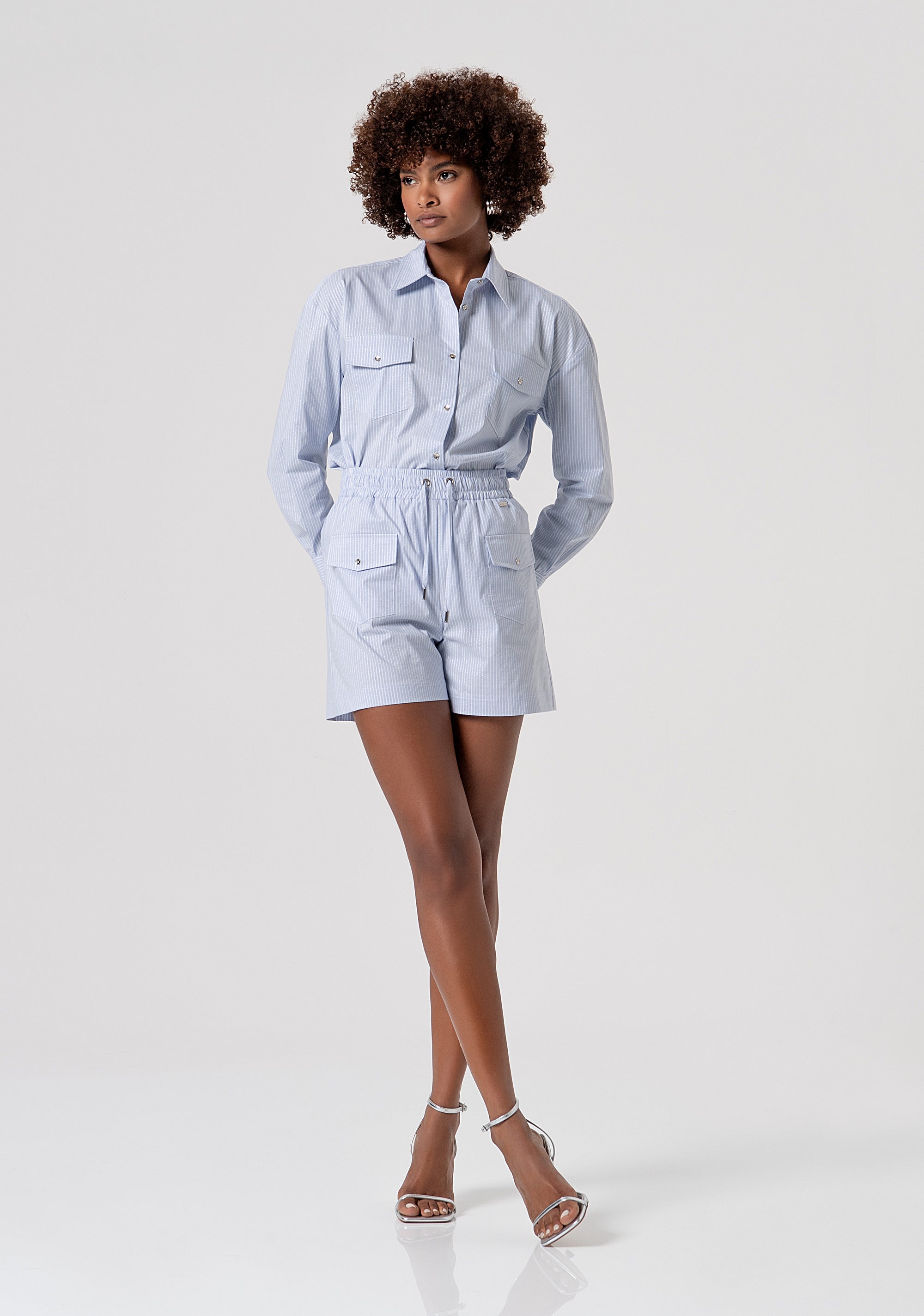 Shirt regular fit made in striped popeline Fracomina FS26ST6009W520N8-L62-4