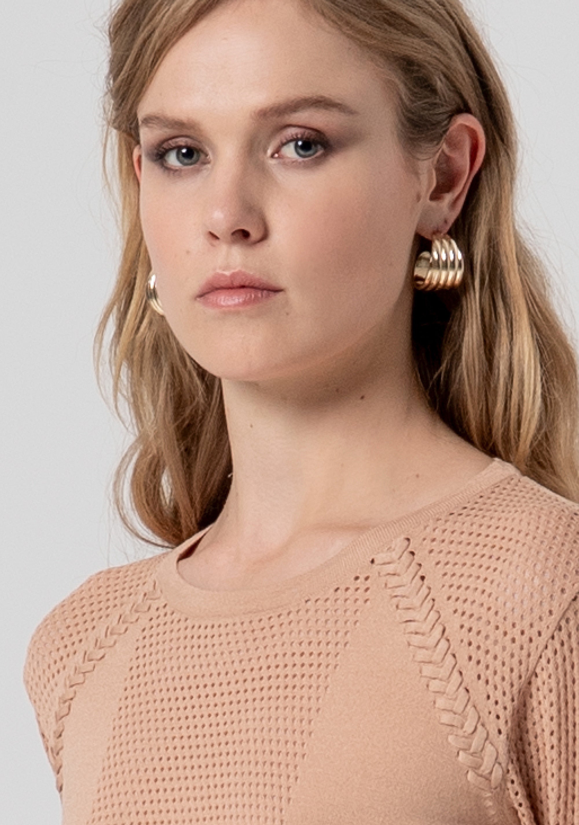 Knitwear regular fit with overlock Fracomina FS26ST7003K55601-050-2