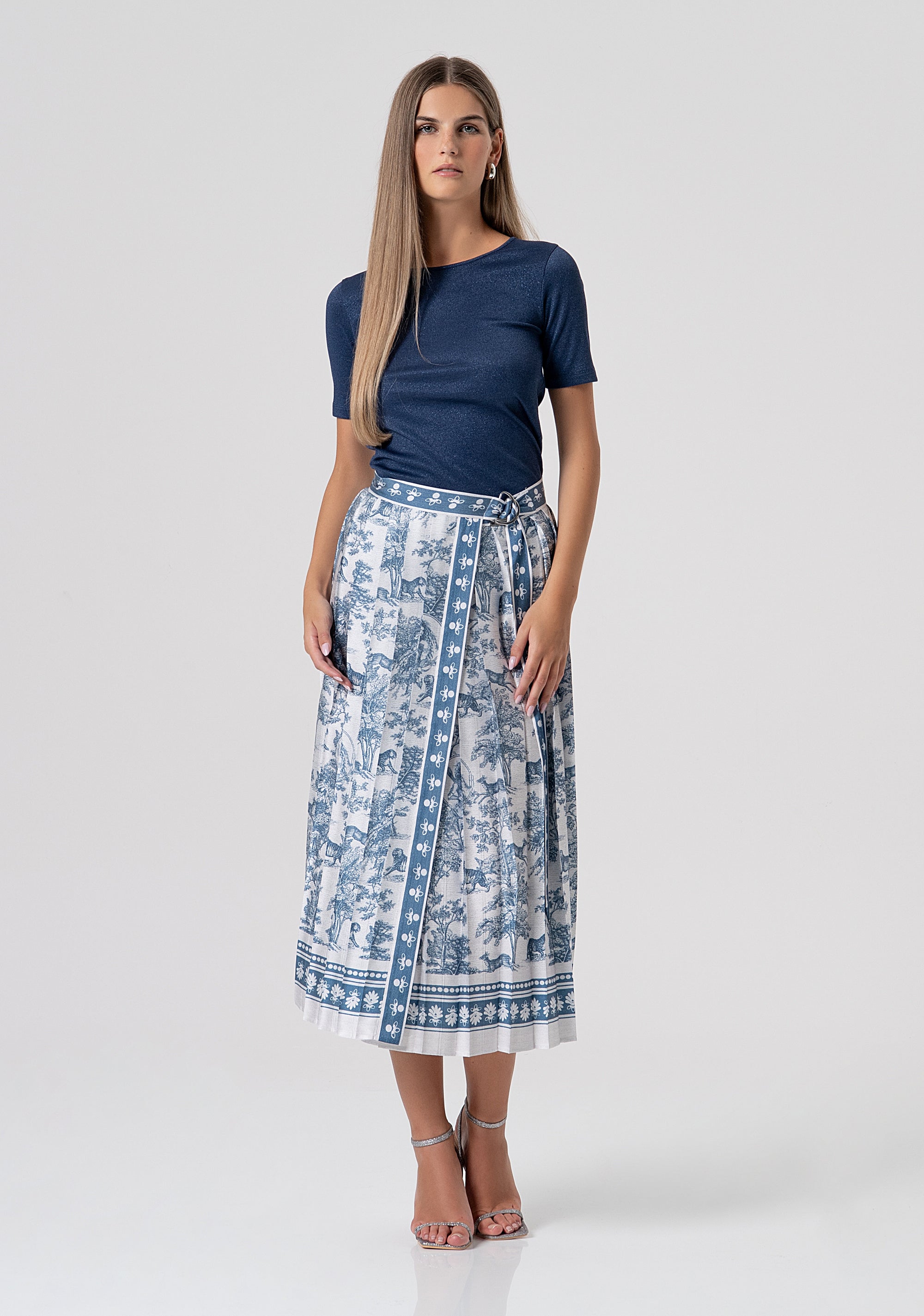 Knitwear slim fit with lurex Fracomina FS26ST7008K420Q7-064-4