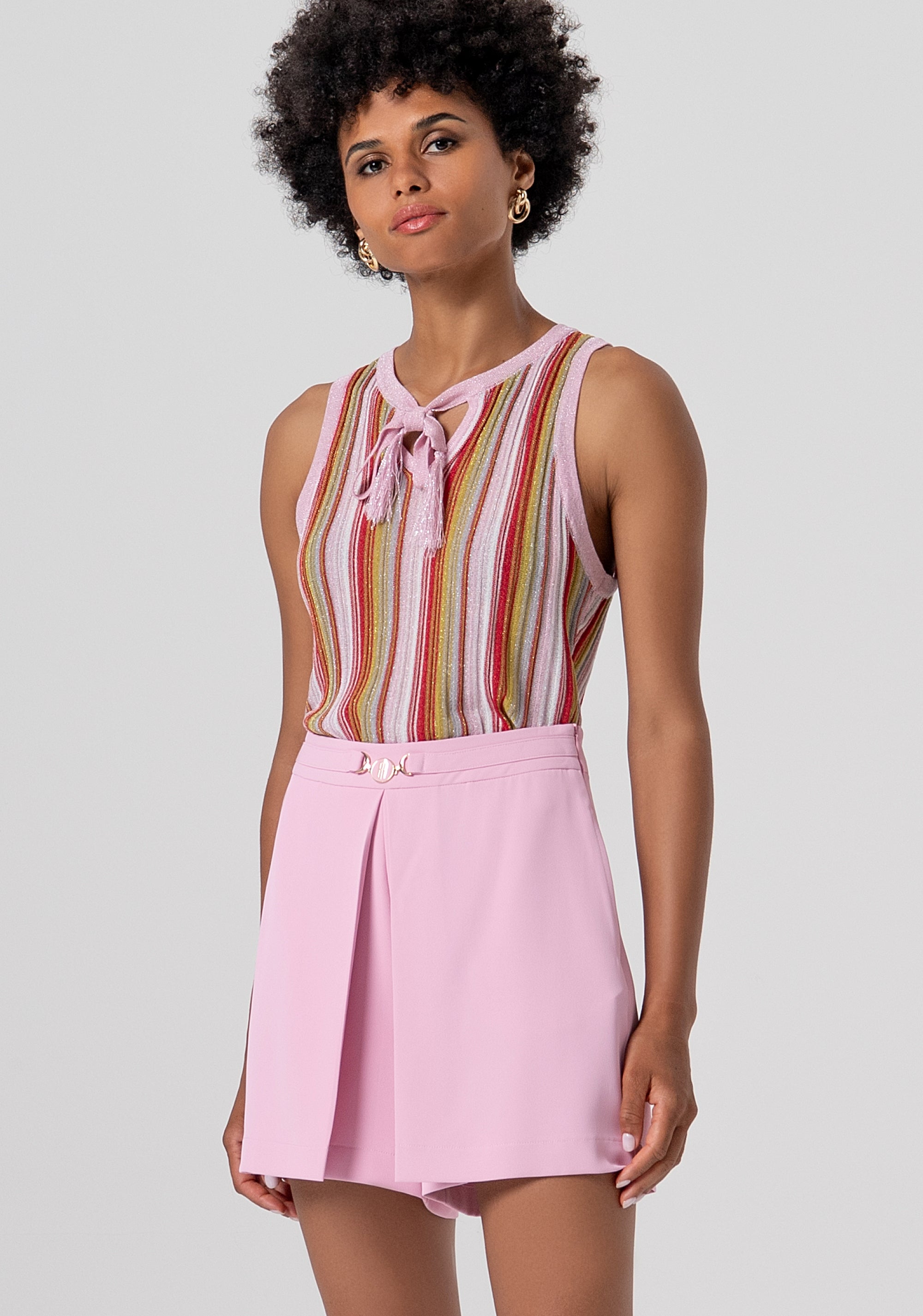 Short pant regular fit with a big folding on the front Fracomina FS26SV6005W47601-226-2