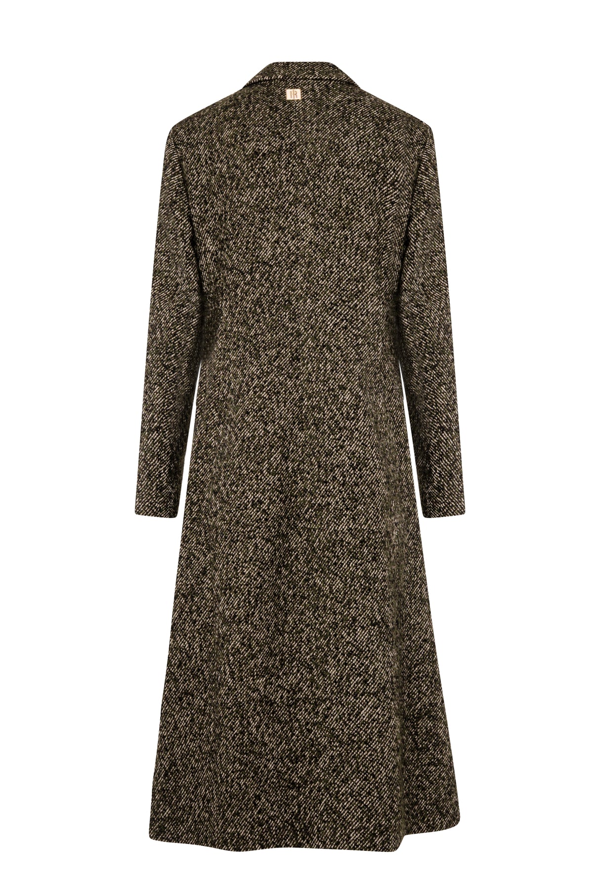 Long coat regular fit double breasted made in tweed Fracomina FS26WC1002W857F7-K66-2