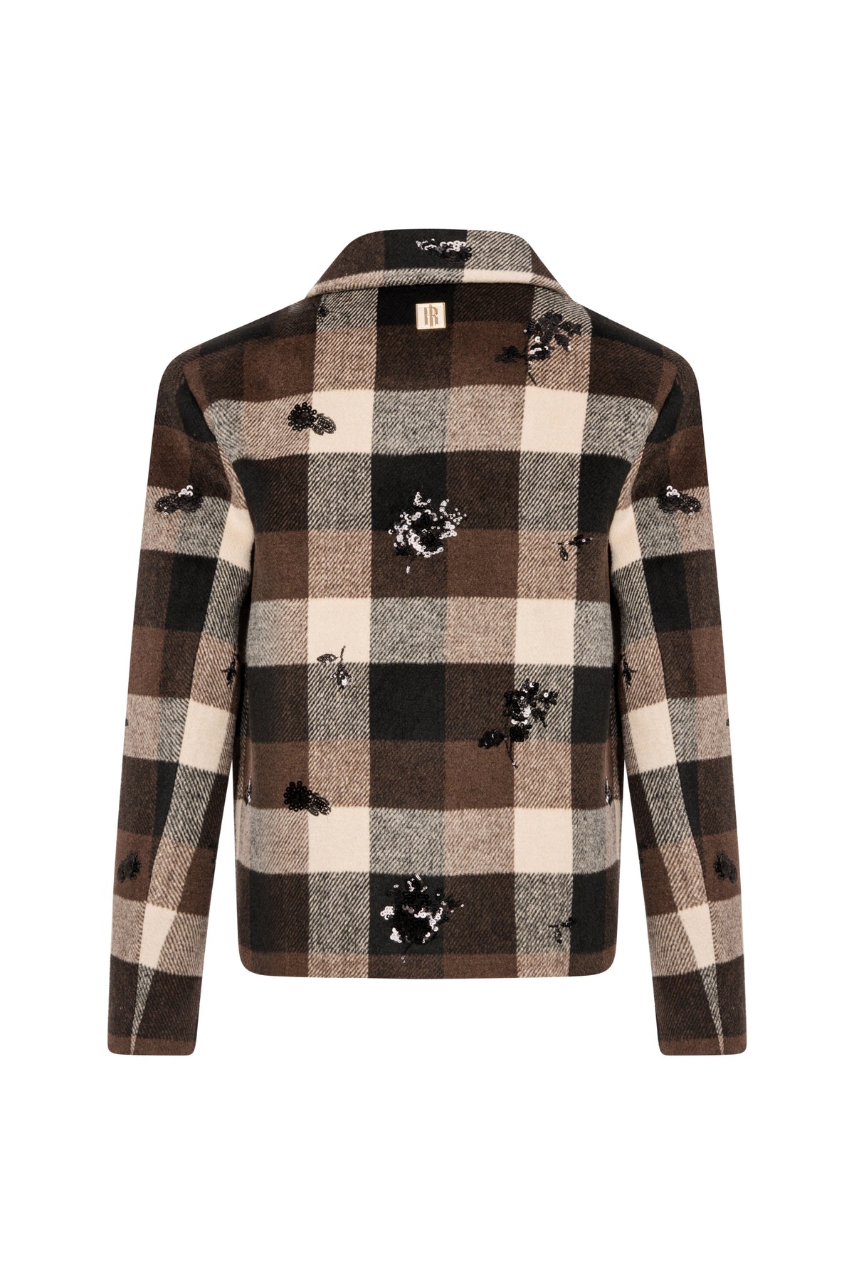 Biker jacket regular fit with diamond pattern Fracomina FS26WC1004W50495-K06-2