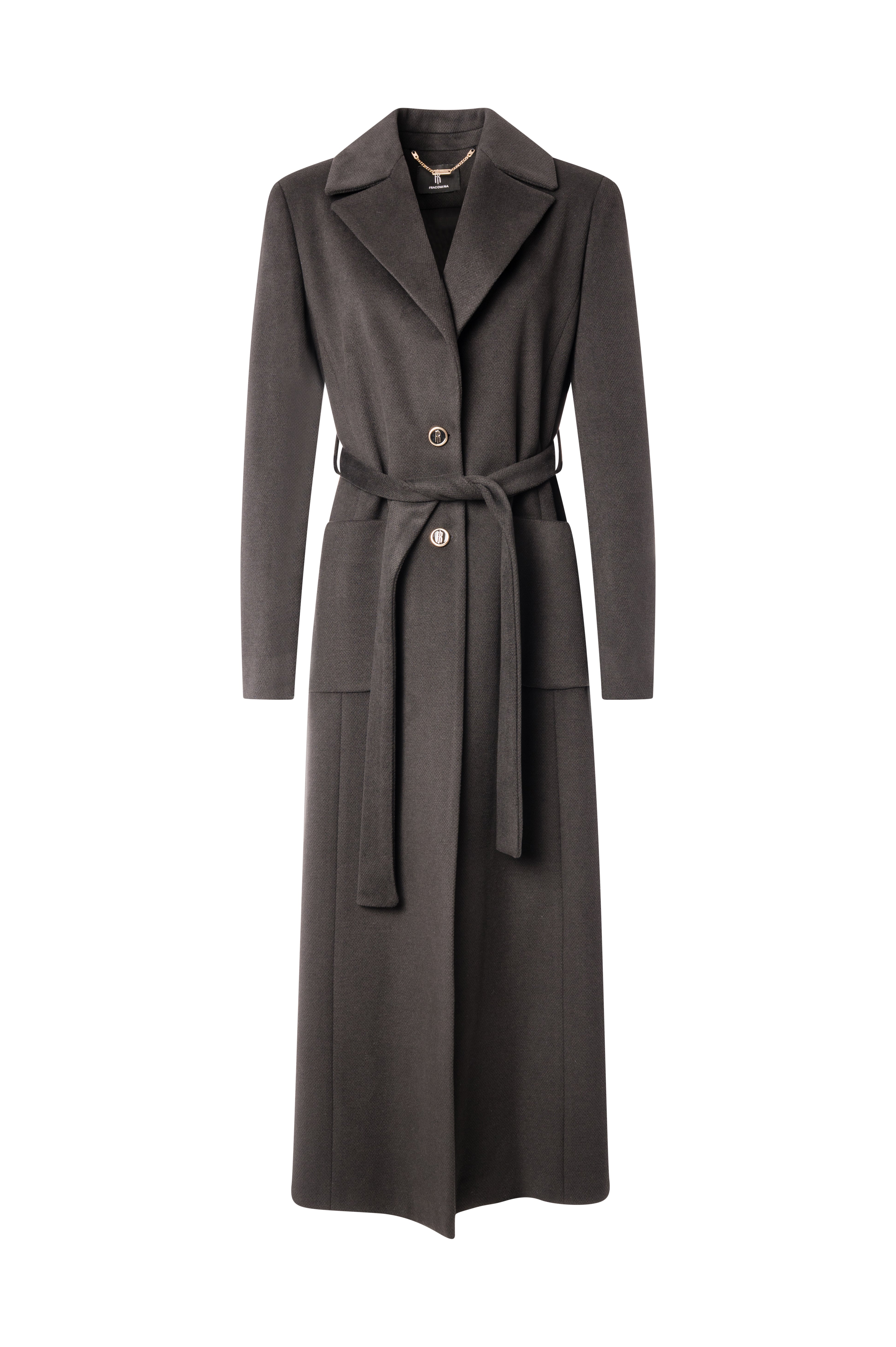 Long coat regular fit single breasted Fracomina FS26WC1005W48601-K01-1