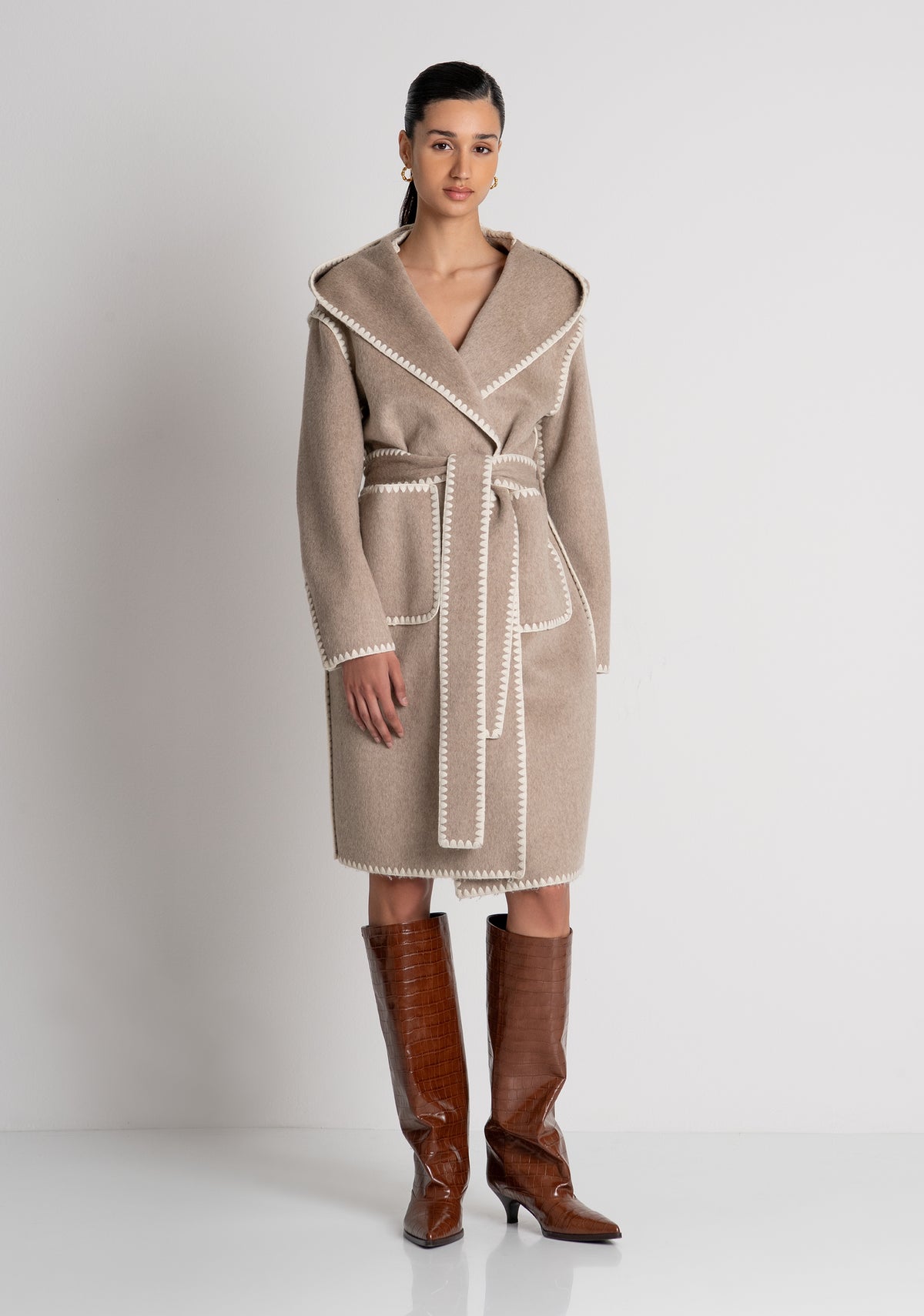 Long coat regular fit made in wool Fracomina FS26WC1007W75901-257-2