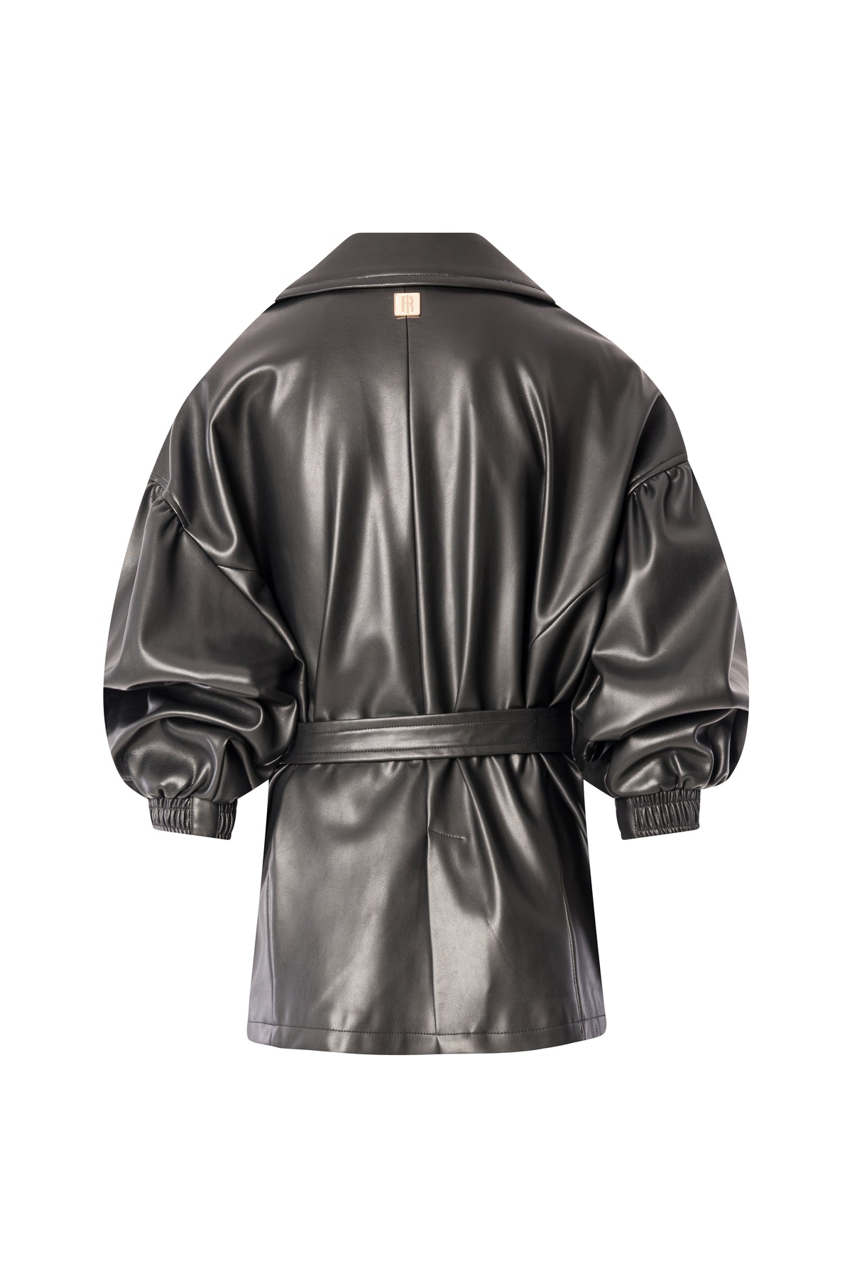 Jacket regular fit made in fake leather Fracomina FS26WC1011P41101-K01-2