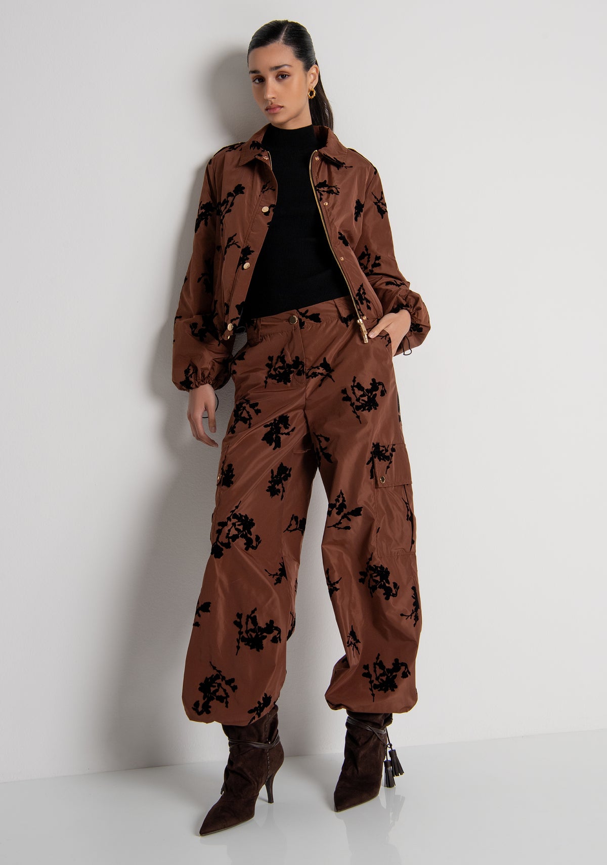 Jacket regular fit with flowers Fracomina FS26WC7001W454K2-P12