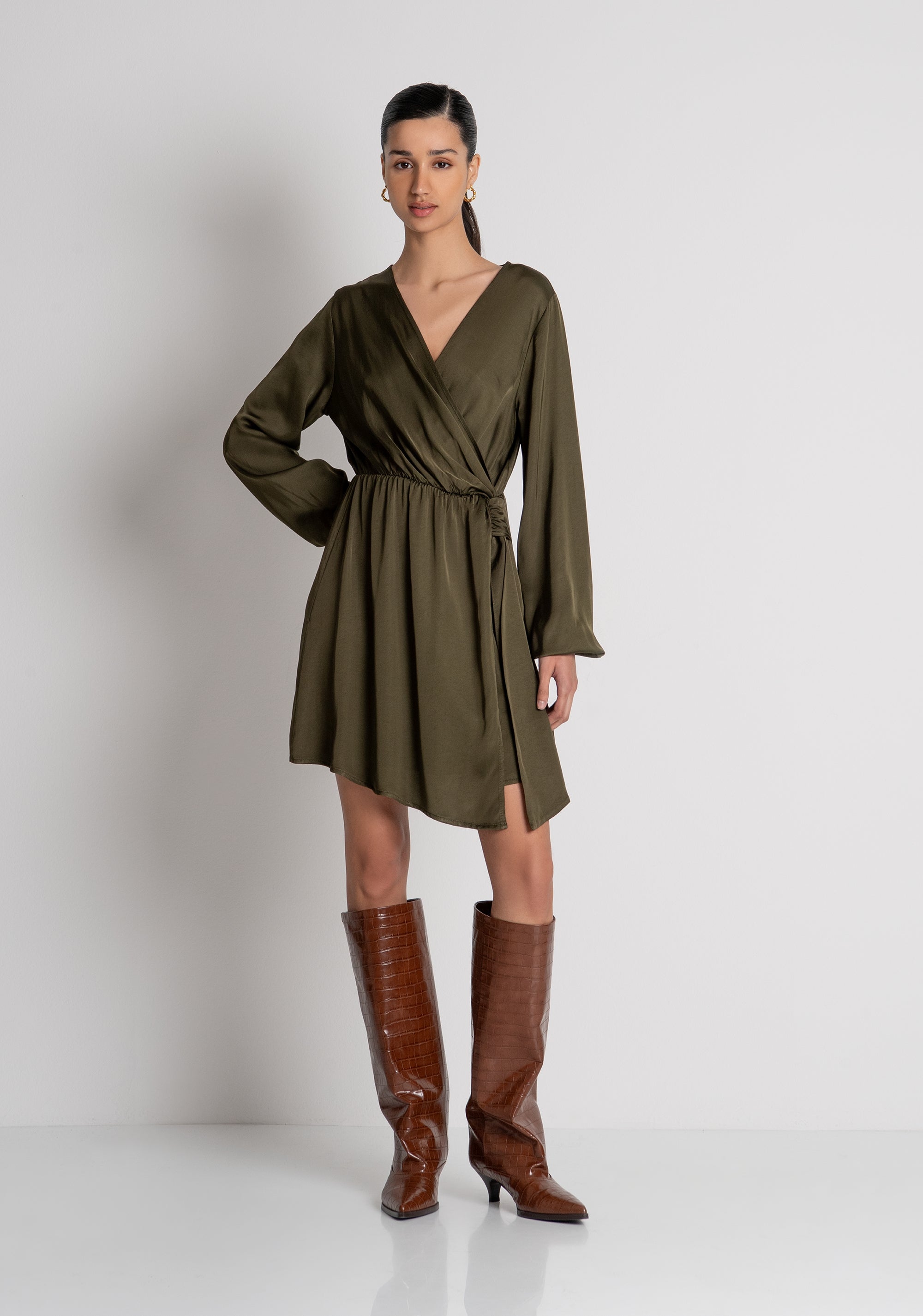Mini dress regular fit made in viscose Fracomina FS26WD1004W41301-813-2