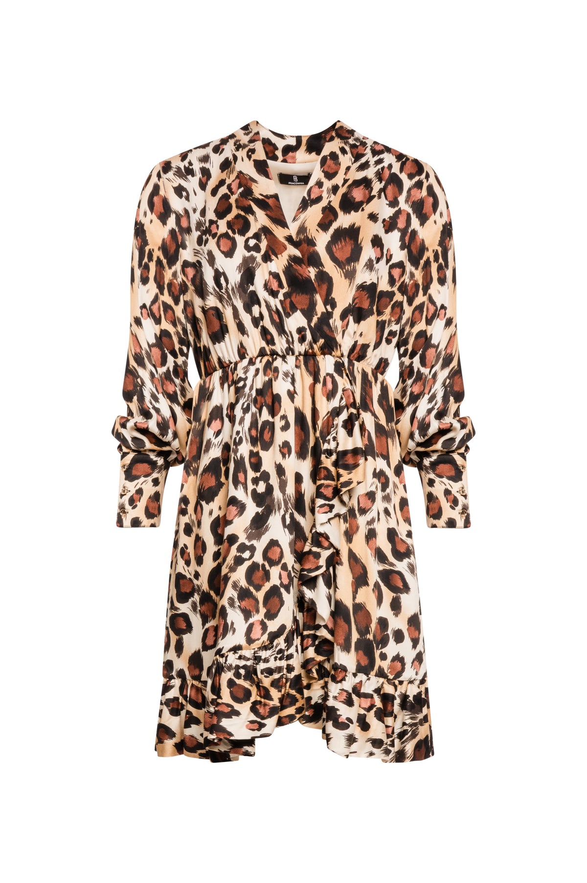 Mini dress regular fit with animalier pattern Fracomina FS26WD1006W413L7-KM3-1