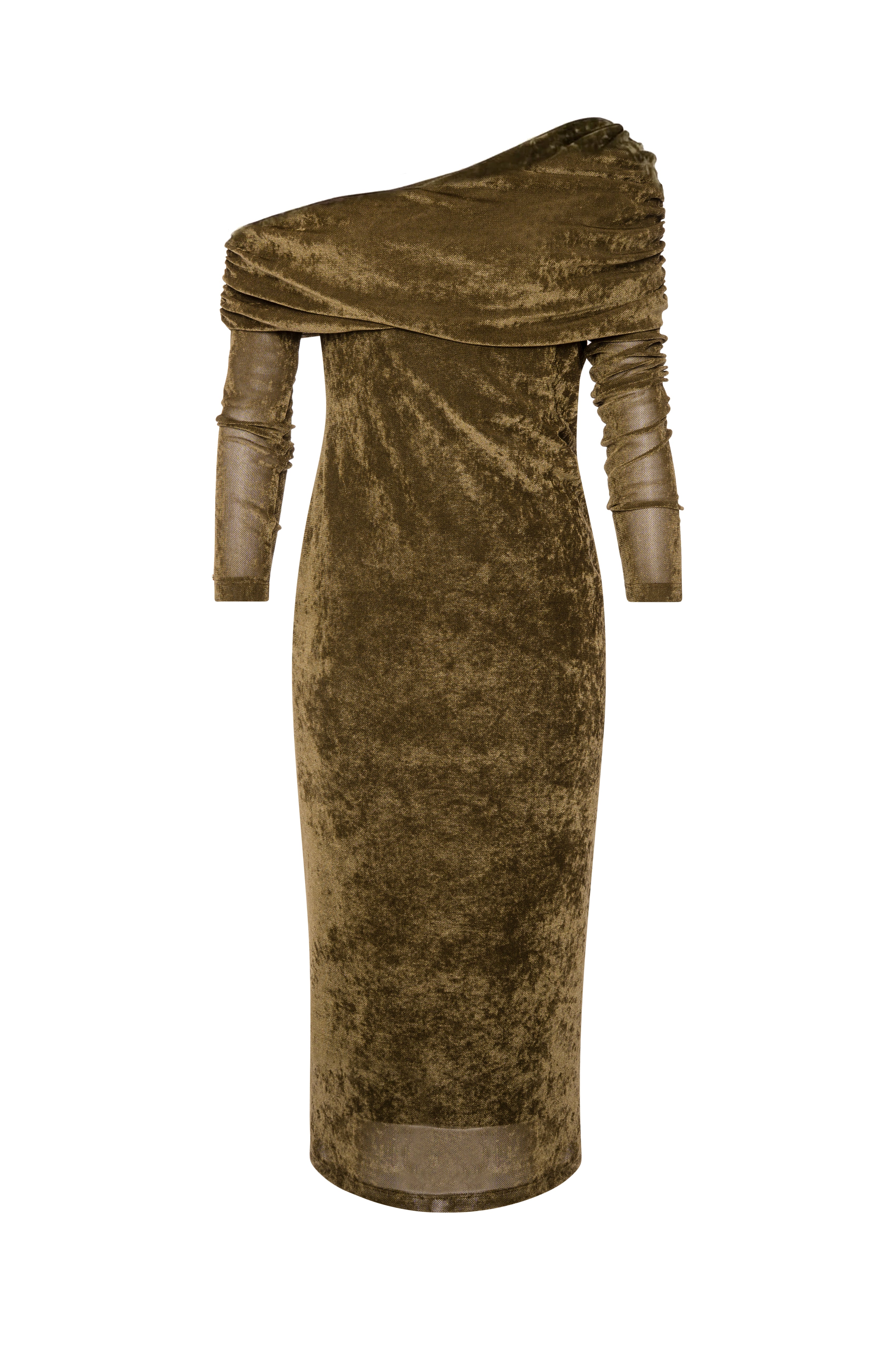 Dress slim fit middle length made in velvet Fracomina FS26WD2002W597Q5-K66-1