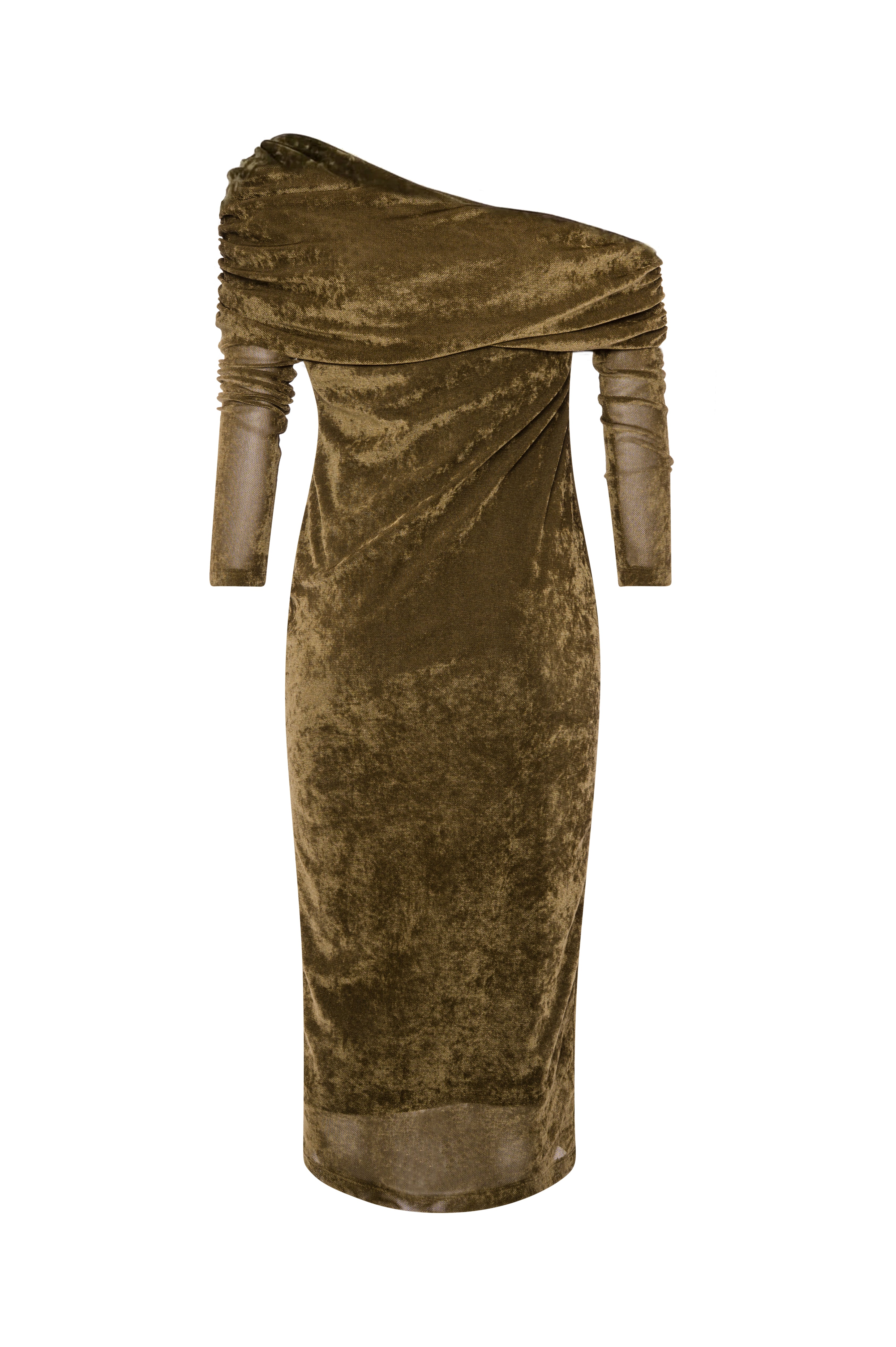 Dress slim fit middle length made in velvet Fracomina FS26WD2002W597Q5-K66-2