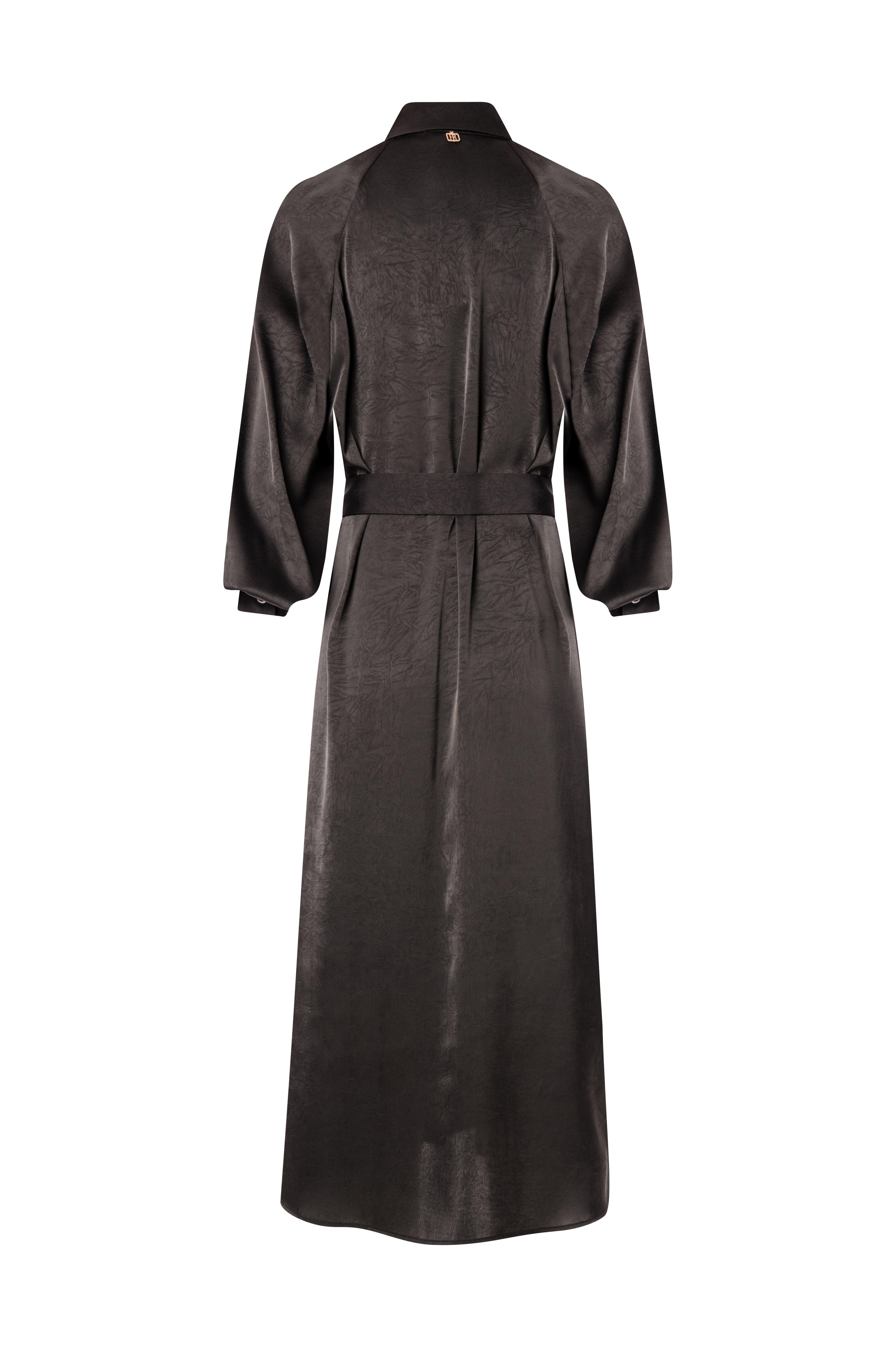 Chemisier dress regular fit made in satin Fracomina FS26WD2006W86201-K01-2