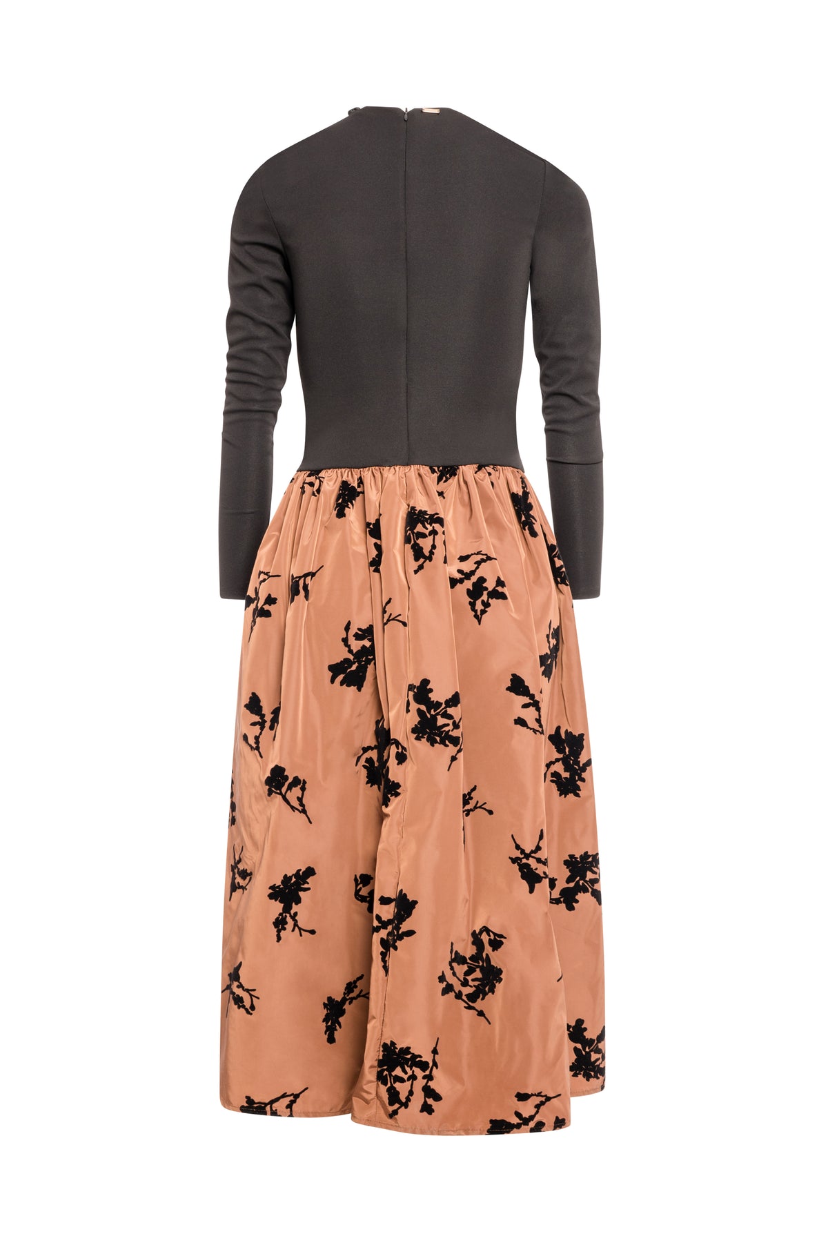 Long dress regular fit made in mixed fabrics Fracomina FS26WD3002W454K2-KL0-2