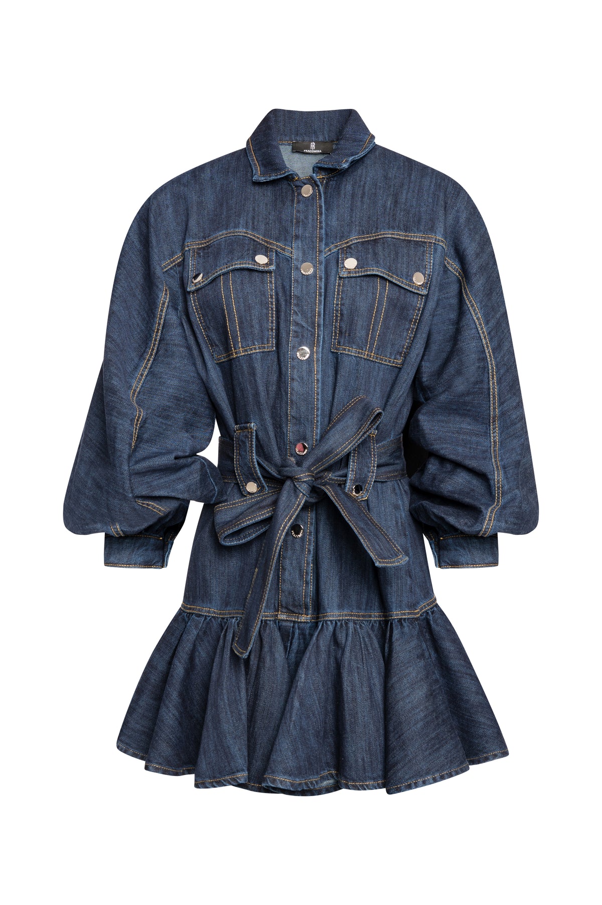 Mini dress regular fit made in denim with middle wash Fracomina FS26WD4001D40993-K02-1