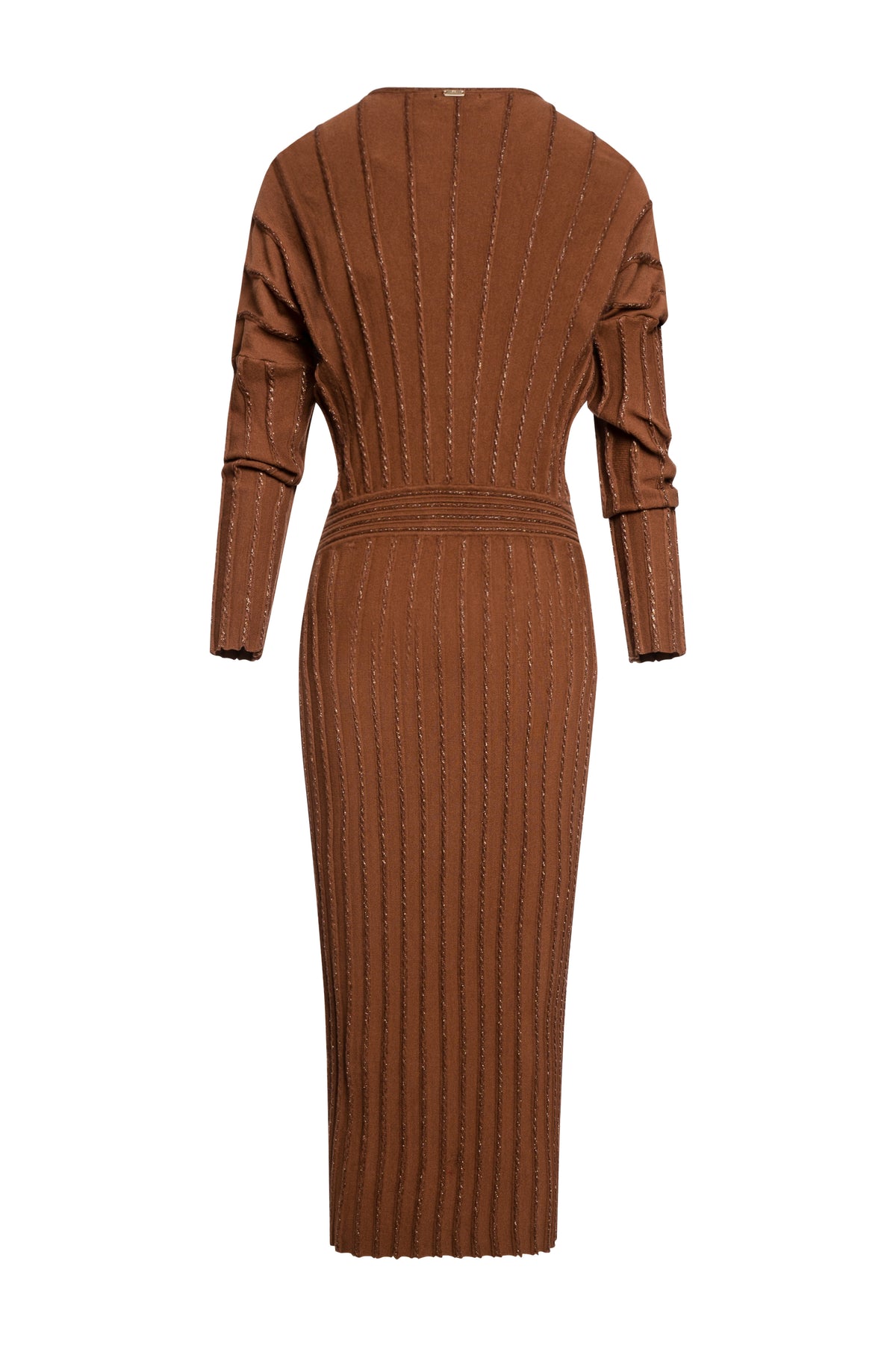 Knitted dress regular fit middle length with lurex Fracomina FS26WD5009K459Q7-KL0-2