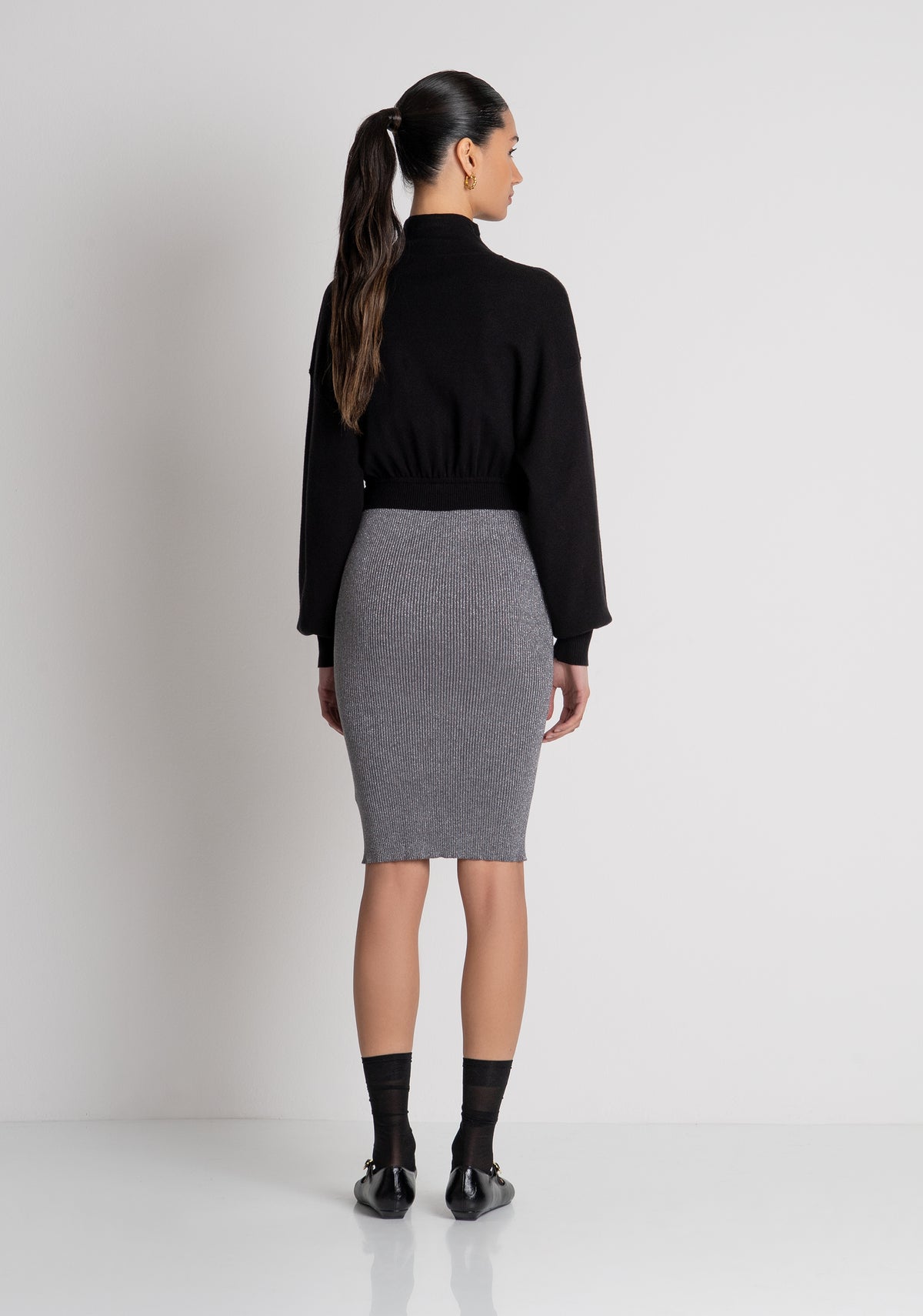 Knitted dress regular fit middle length made in mixed fabric Fracomina FS26WD5012K45901-056-4