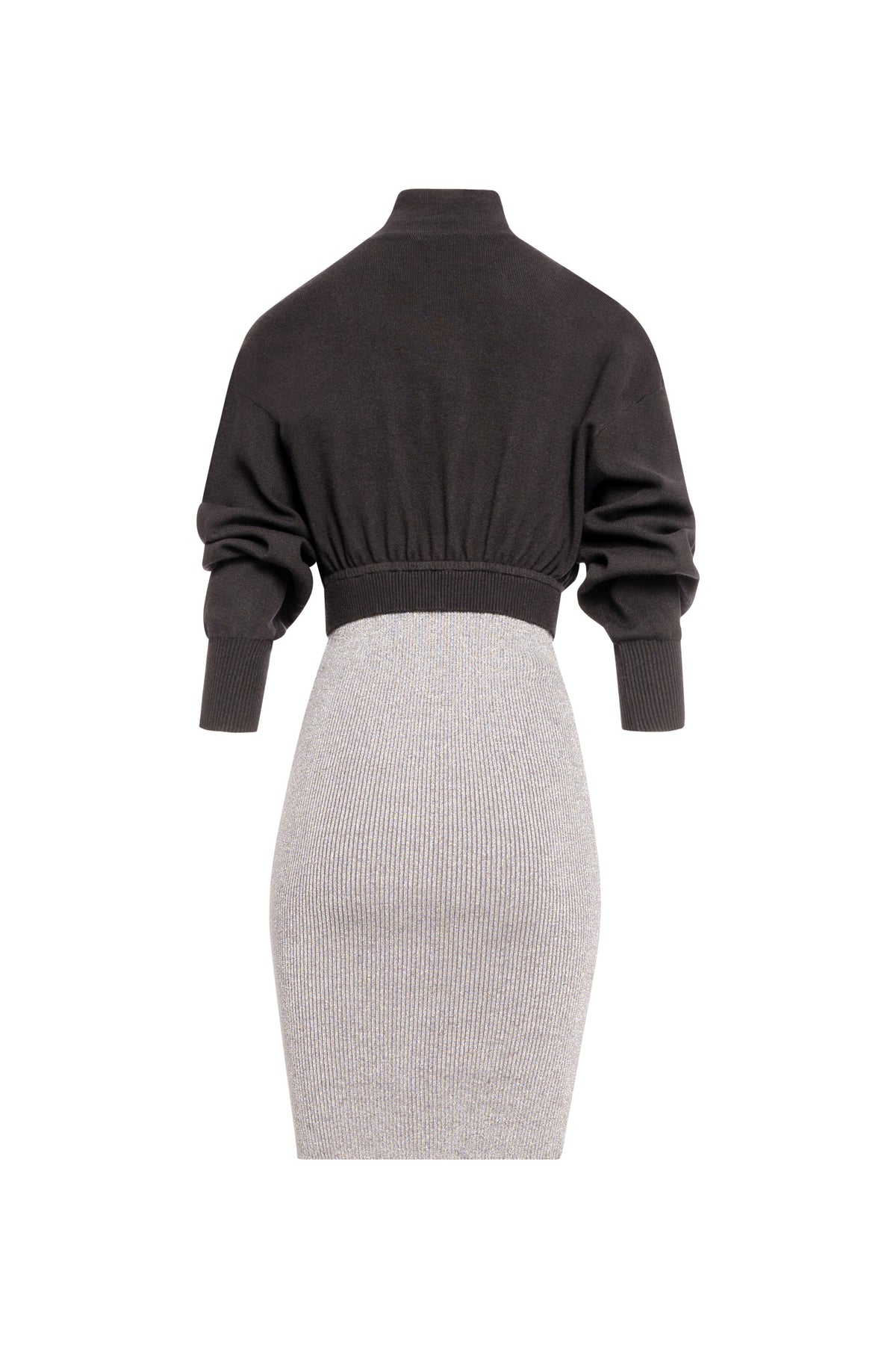 Knitted dress regular fit middle length made in mixed fabric Fracomina FS26WD5012K45901-KI9-2